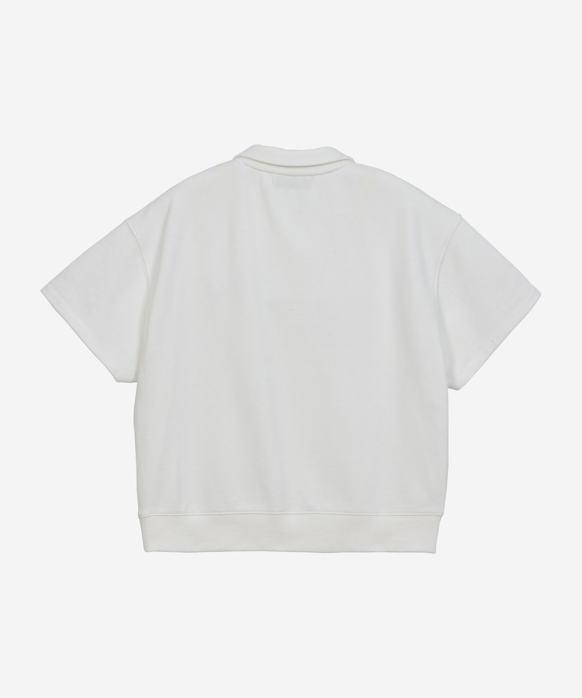 필더스(FIELDERS) SWEAT OPEN COLLAR SHORT-SLEEVED T-SHIRT IVORY