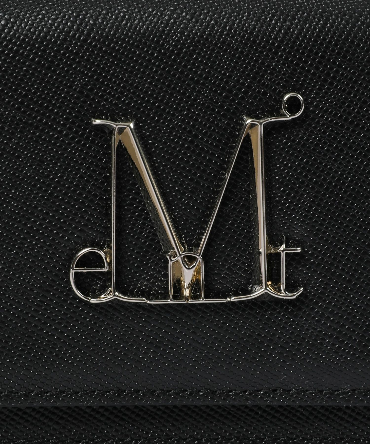 MUSINSA | MUCENT Main Symbol Metal Logo Saffiano Accordion