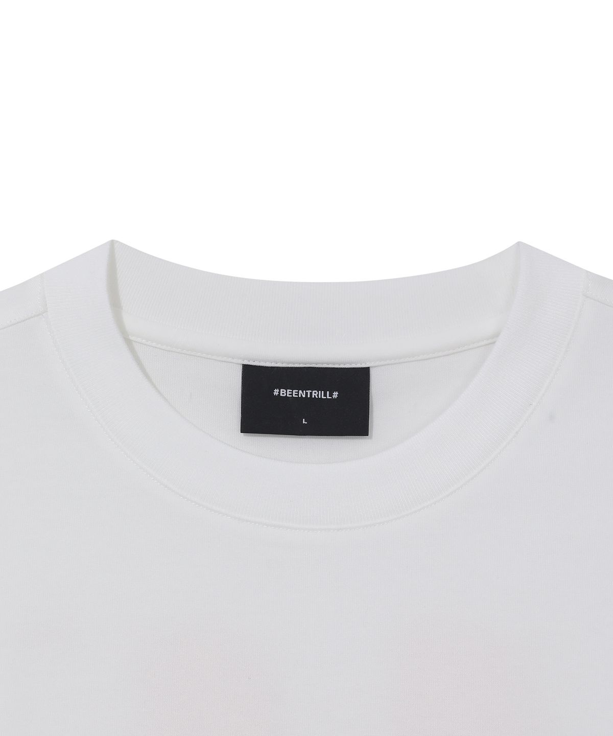 빈트릴(BEENTRILL) 일루전 해시태그 티셔츠(그린)