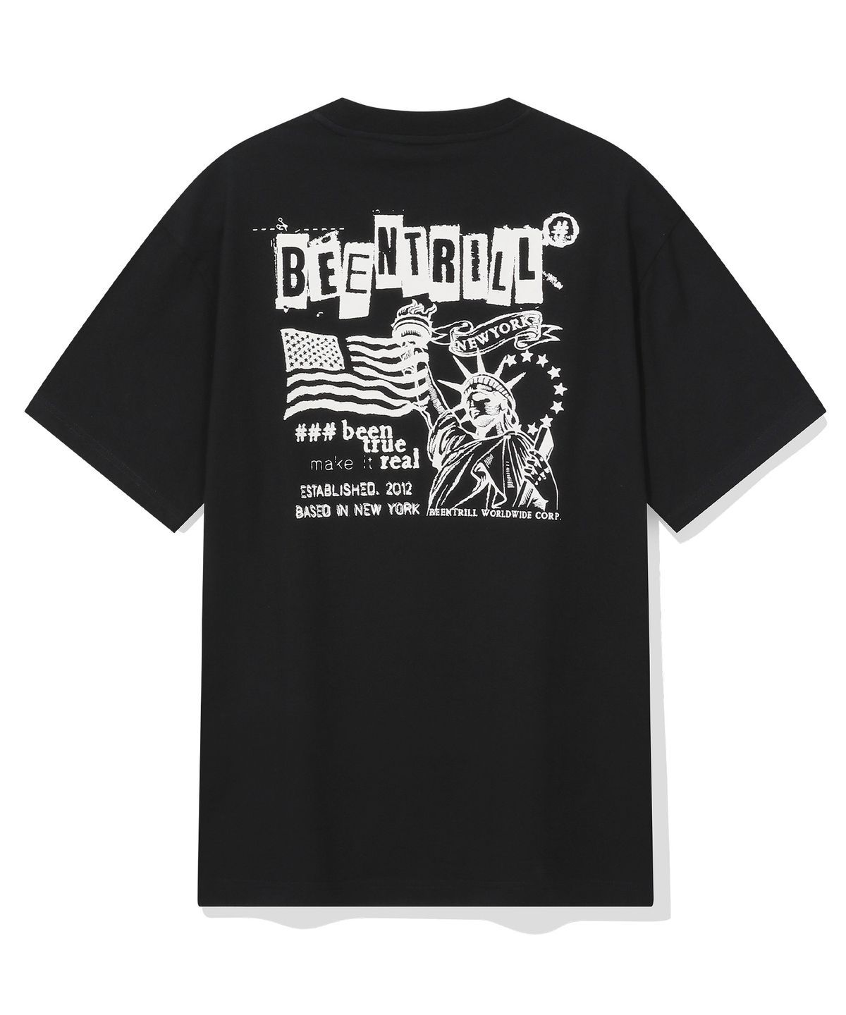 빈트릴(BEENTRILL) 리버티 심볼 티셔츠(블랙)
