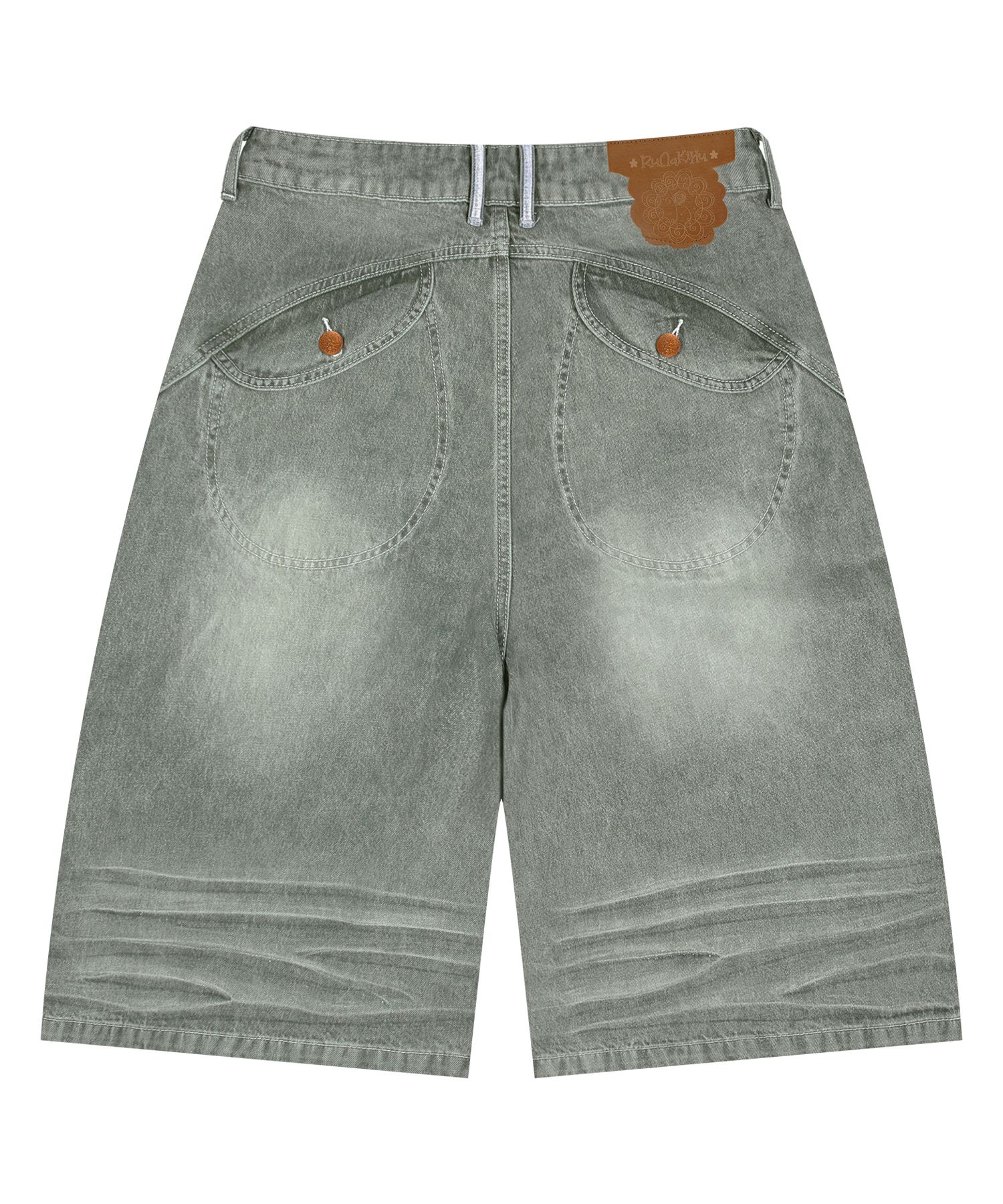 MUSINSA | XTONZ WOMAN WXP046 Ongdalsam Washing Bermuda Denim
