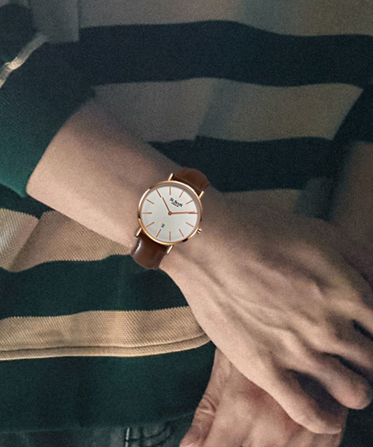 세인트스코트런던(ST.SCOTT LONDON) 노바 데이트 가죽 시계 3종 택1 / ST5503L