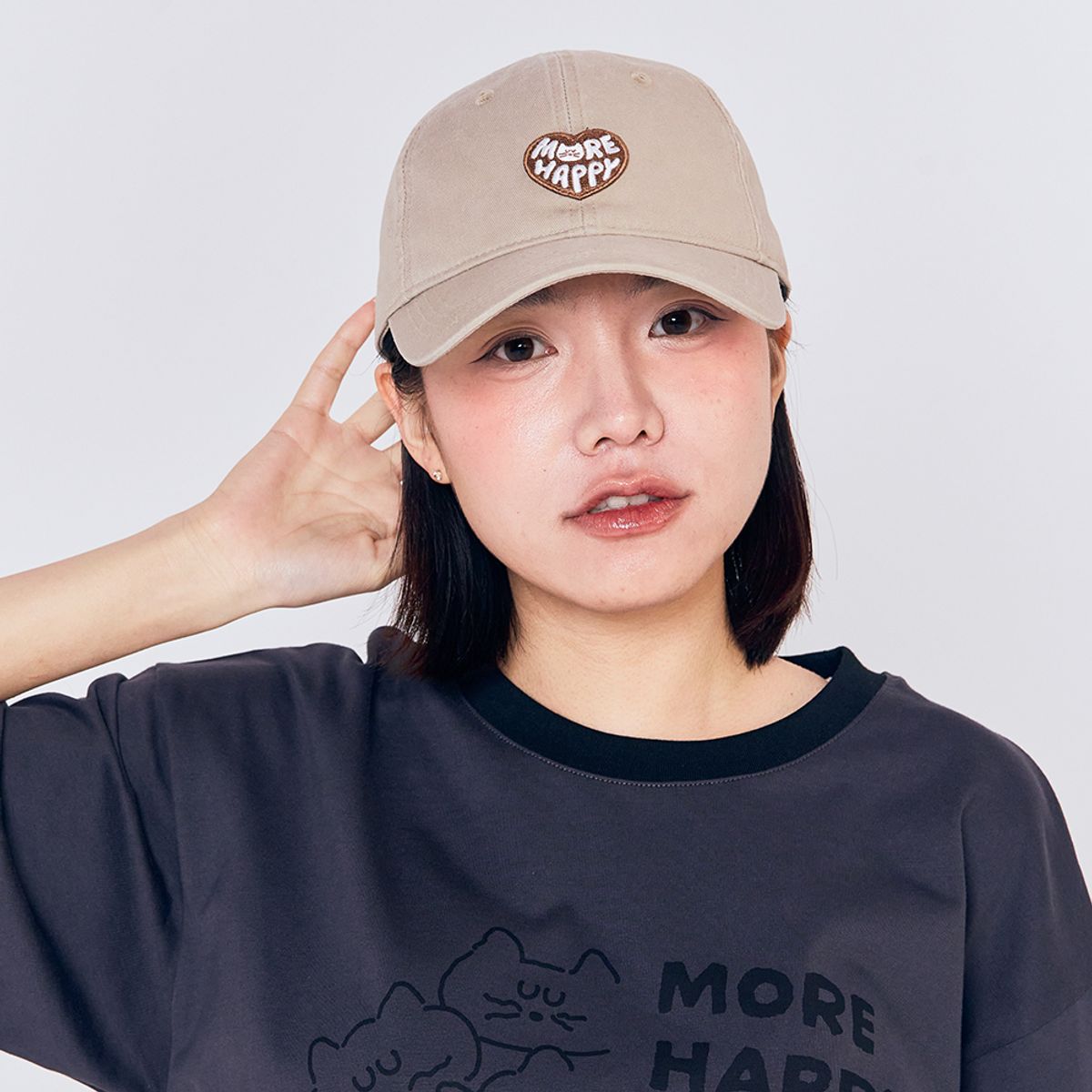 브런치브라더(BRUNCH BROTHER) Brunch Brother 볼캡 모어해피 베이지