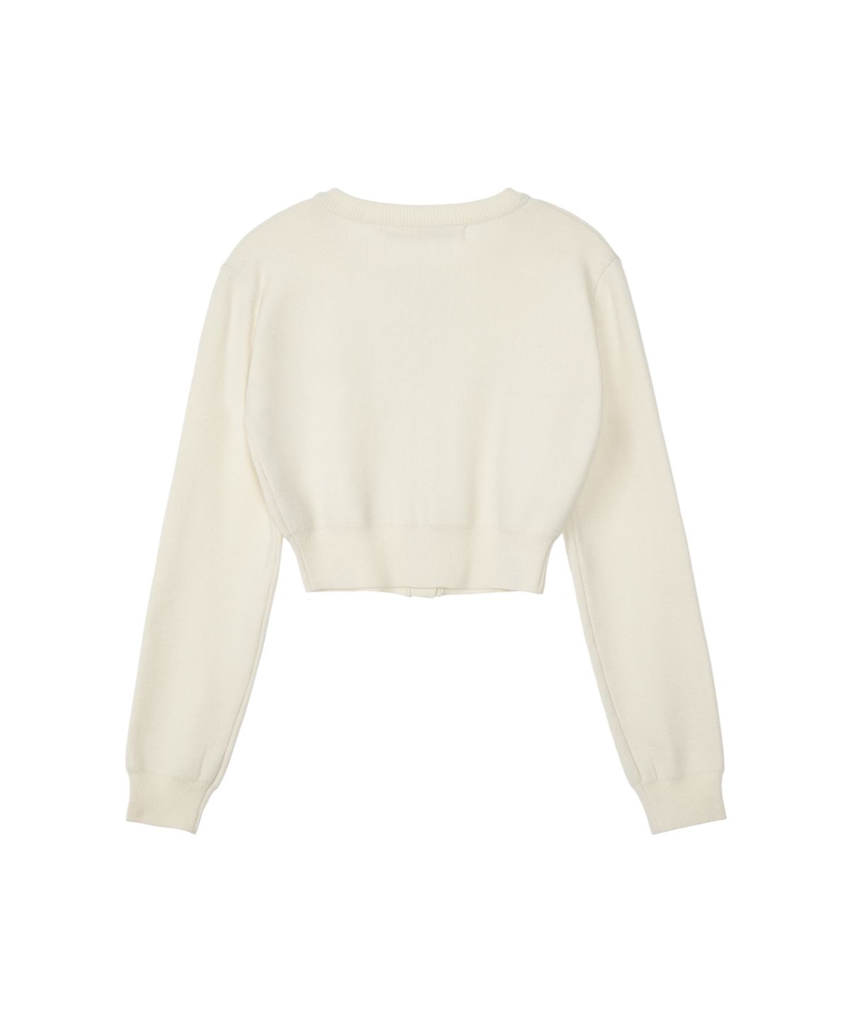 레스트앤레크레이션(REST&RECREATION) RR CROP KNIT CARDIGAN - IVORY