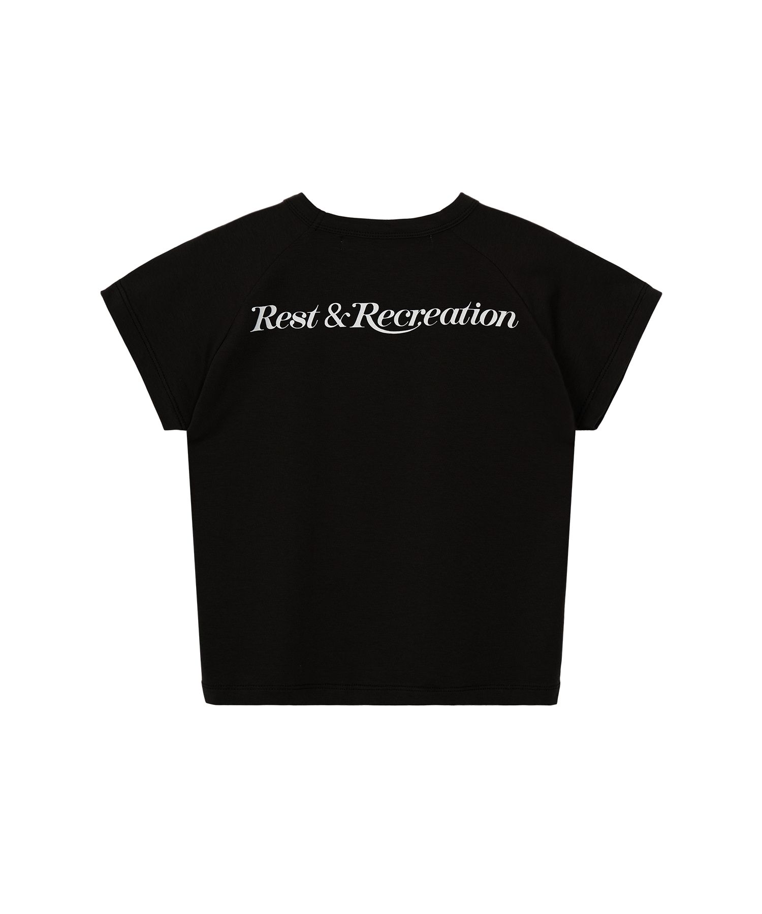● Rest & Recreation ● RR LOGO CROP TOP Rest & Recreation RR Logo Crop Top - White