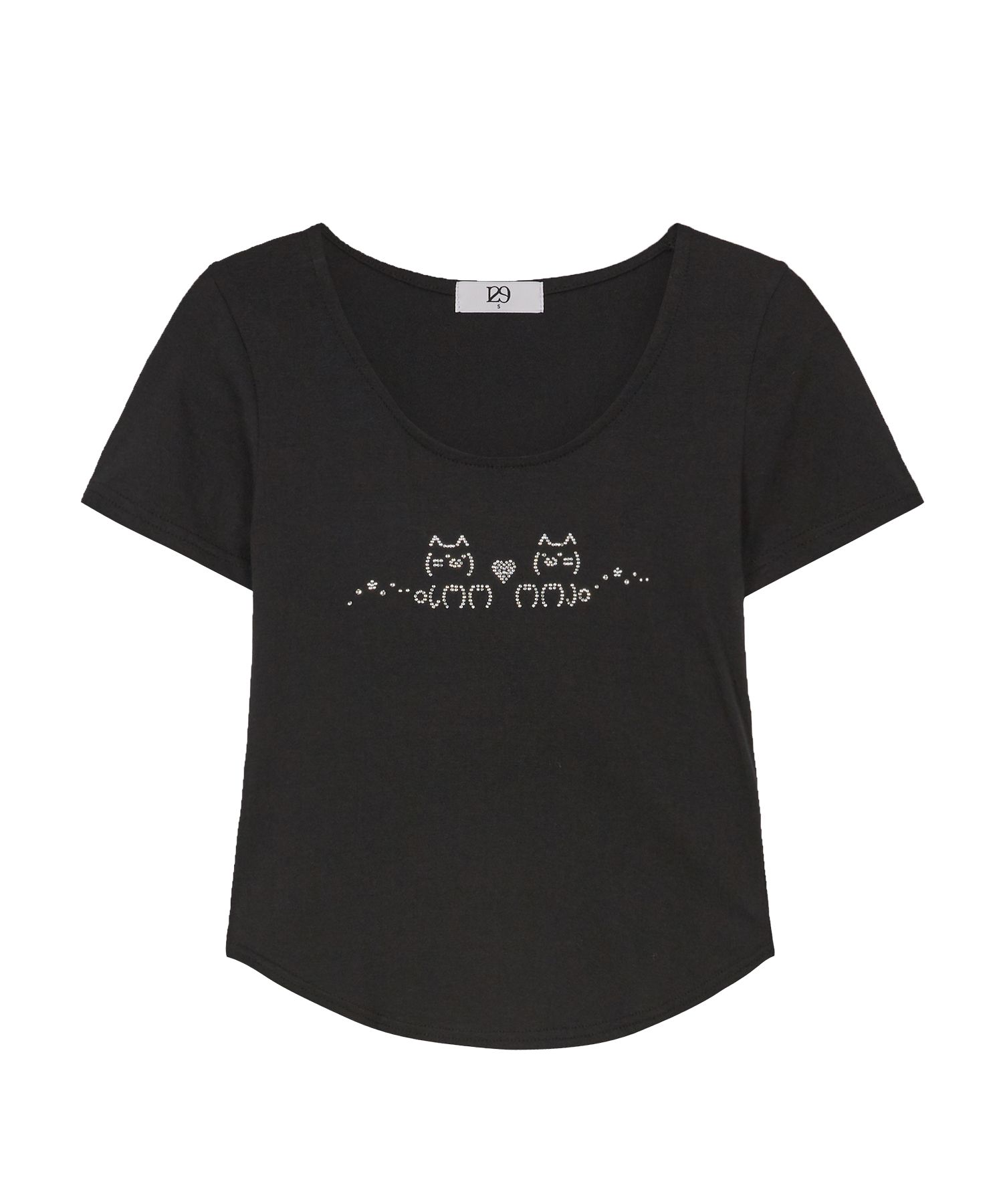 送料・関税込 ●ILLIGO● 25SS NYANKO HOTFIX FITTED T-SHIRT MUSINSA | ILLIGO Nyanko Hotfix Fitted T-Shirt Black
