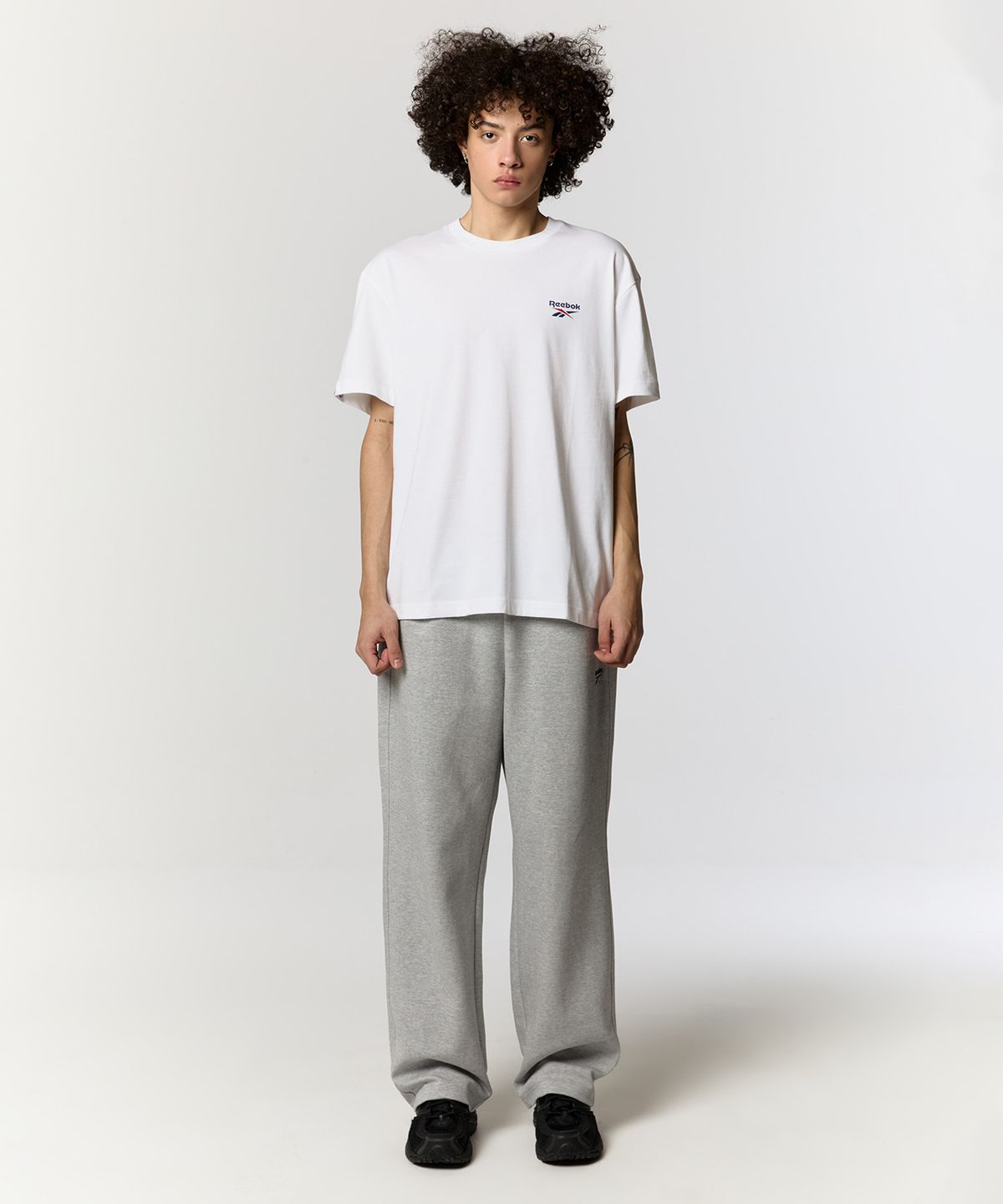 리복(REEBOK) 크랙 유니언잭 티셔츠 - 화이트