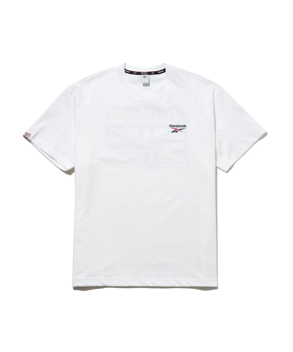 리복(REEBOK) 크랙 유니언잭 티셔츠 - 화이트