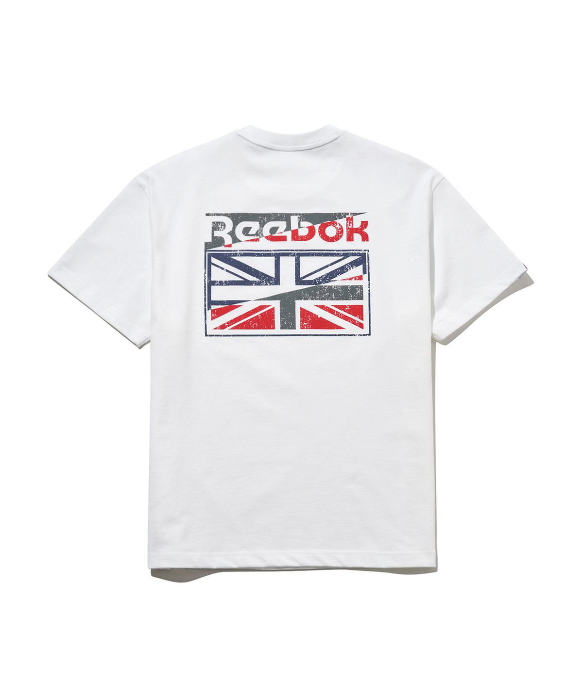 리복(REEBOK) 크랙 유니언잭 티셔츠 - 화이트