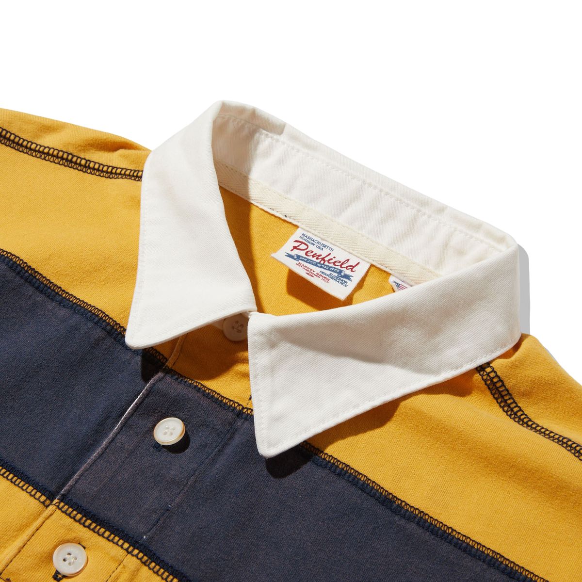 펜필드(PENFIELD) MTN DIV 럭비 티셔츠 옐로우_FR2KT26U