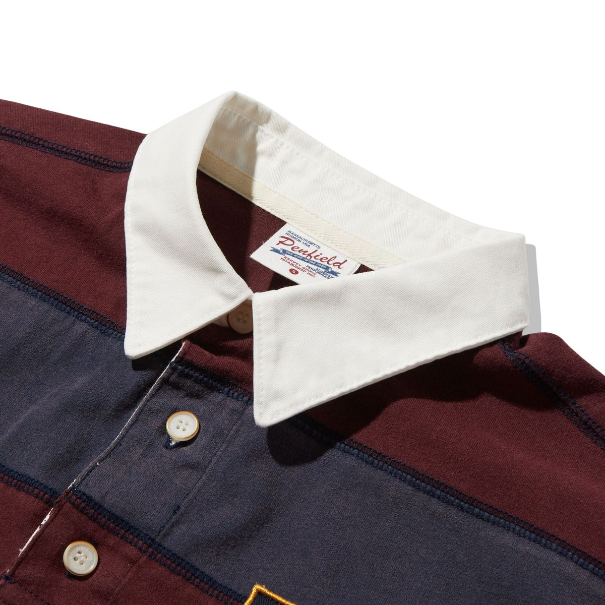 펜필드(PENFIELD) MTN DIV 럭비 티셔츠 와인_FR2KT27U
