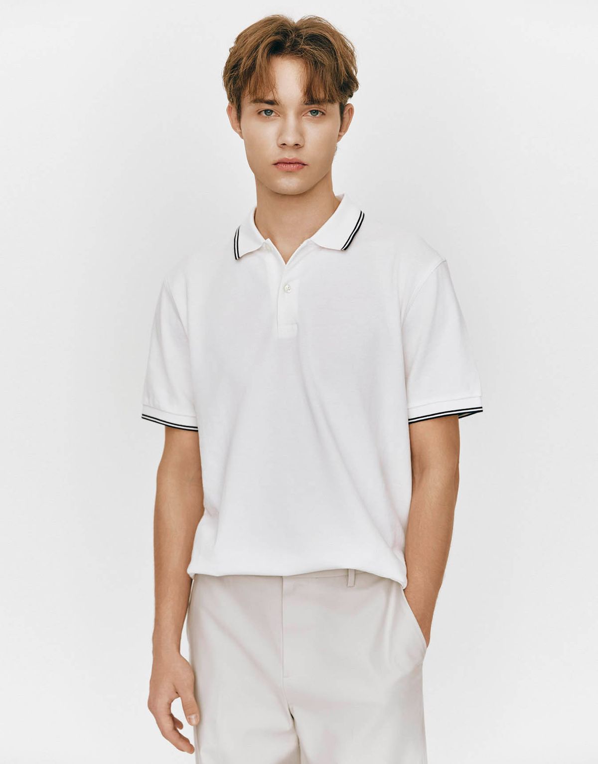 지오다노(GIORDANO) 피케 폴로 티핑 반팔 카라티 015510 [4color]
