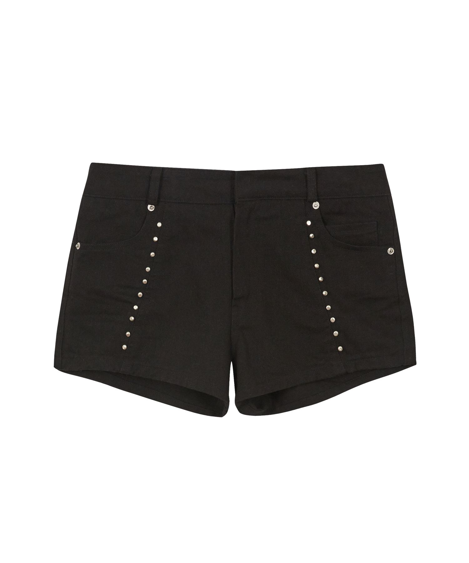 ショートパンツ ILLIGO Crop Stud Shorts 5BMR0205 MUSINSA | ILLIGO Crop Stud Shorts Black