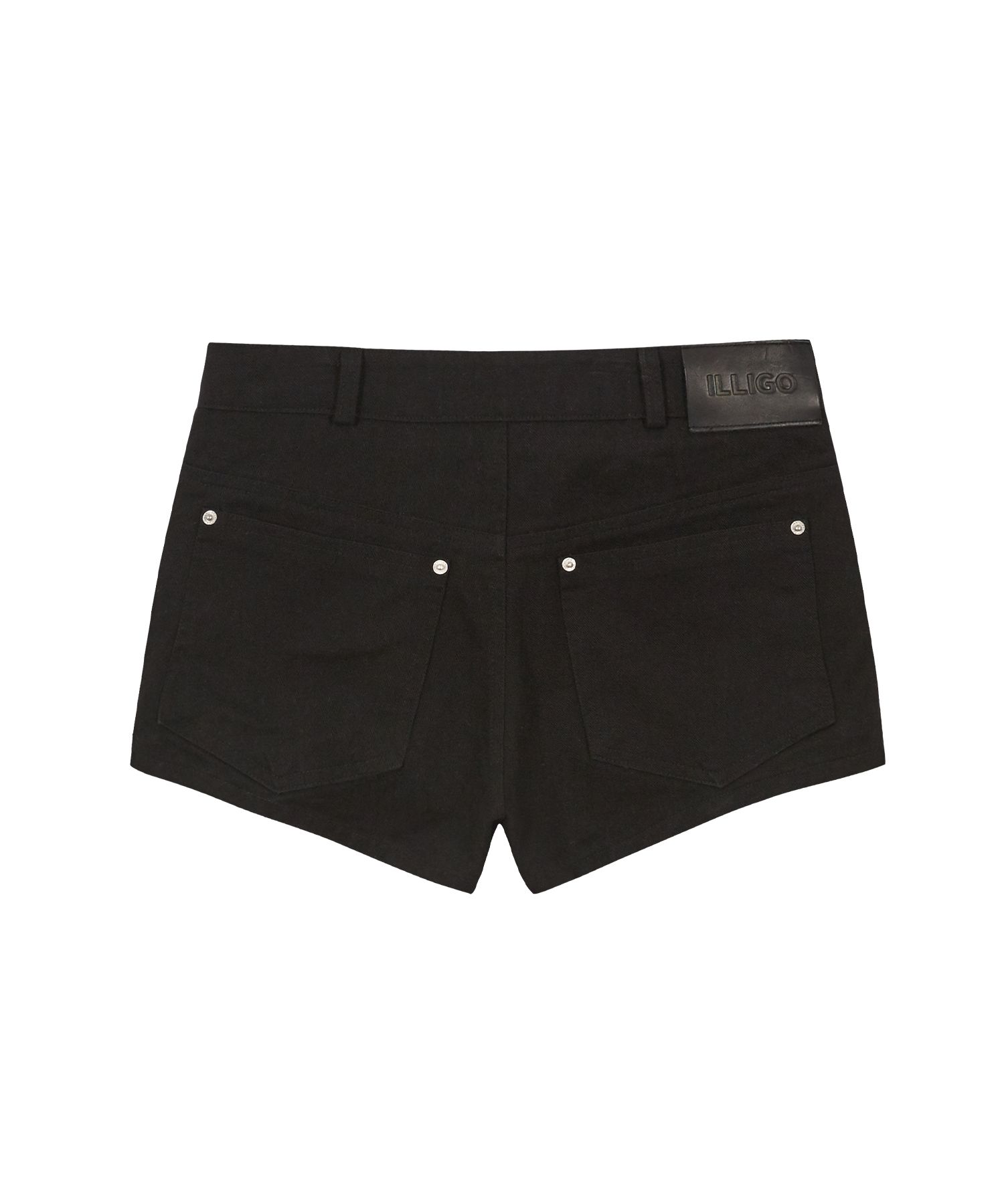 ショートパンツ ILLIGO Crop Stud Shorts 5BMR0205 MUSINSA | ILLIGO Crop Stud Shorts Black