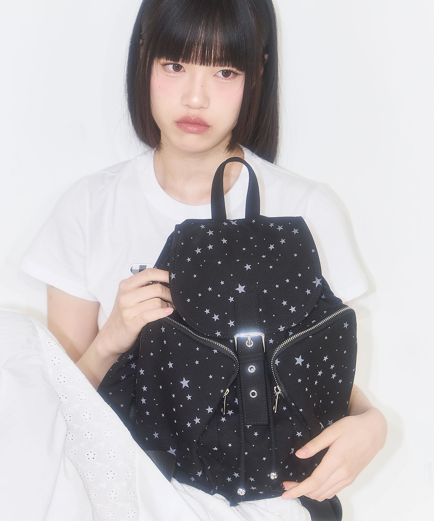 ★ILLIGO★ [6/23 Pre-order delivery] Pattern Buckle Backpack MUSINSA | ILLIGO Pattern Buckle Backpack Dot