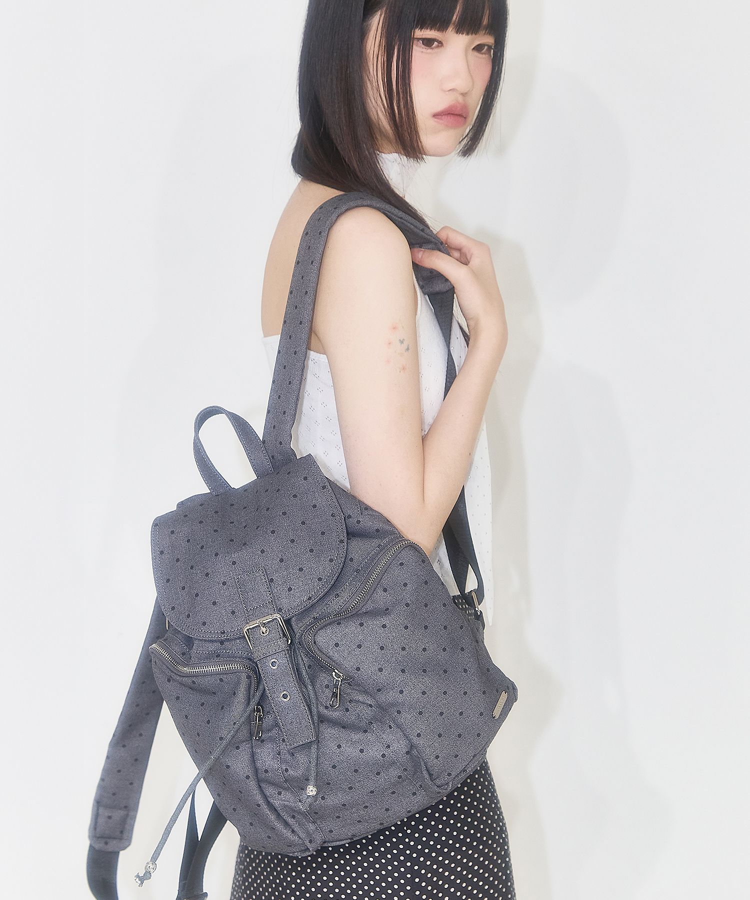 ★韓国大人気★【ILLIGO】PATTERN BUCKLE BACKPACK★25SS★ MUSINSA | ILLIGO Pattern Buckle Backpack Star
