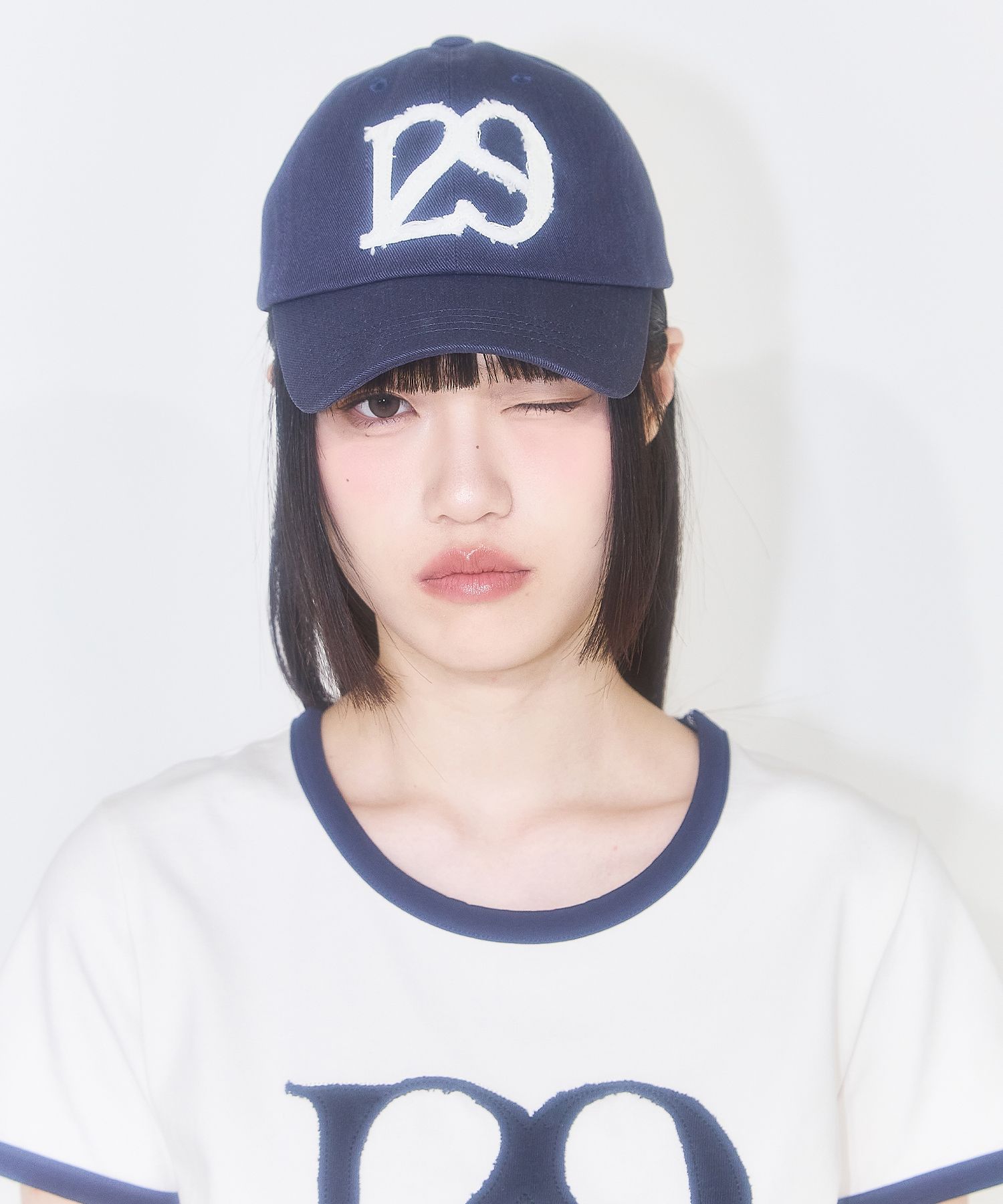 キャップ illigo 129 Applique Ball Cap MUSINSA公式 | ILLIGO 129 Applique Ball Cap Navy