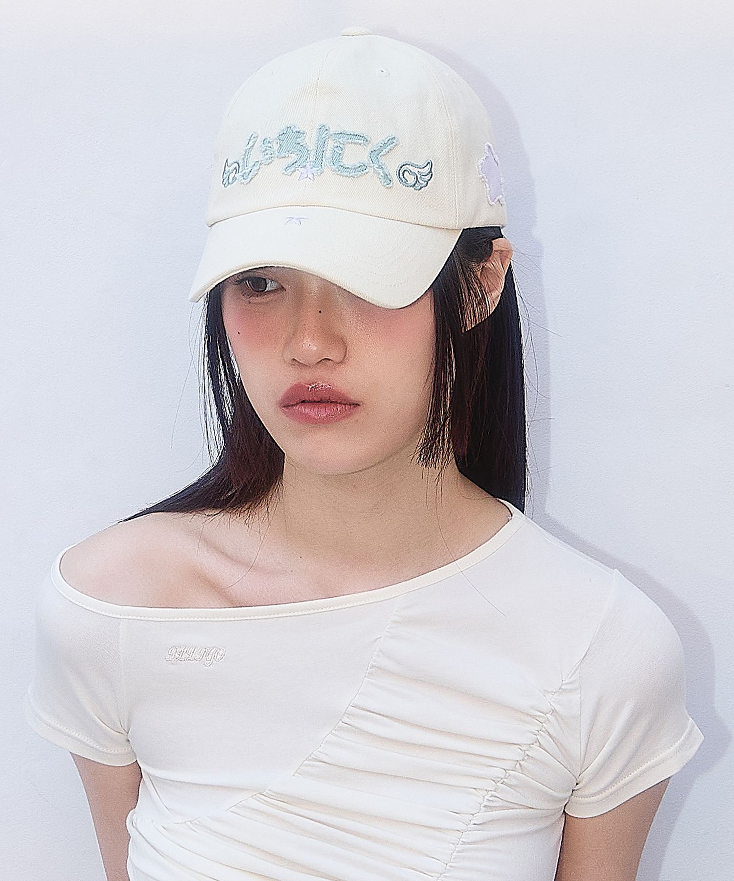 送料・関税込 ●ILLIGO● ANGEL LOGO FELT BALL CAP MUSINSA | ILLIGO Angel Applique Ball Cap Yellow