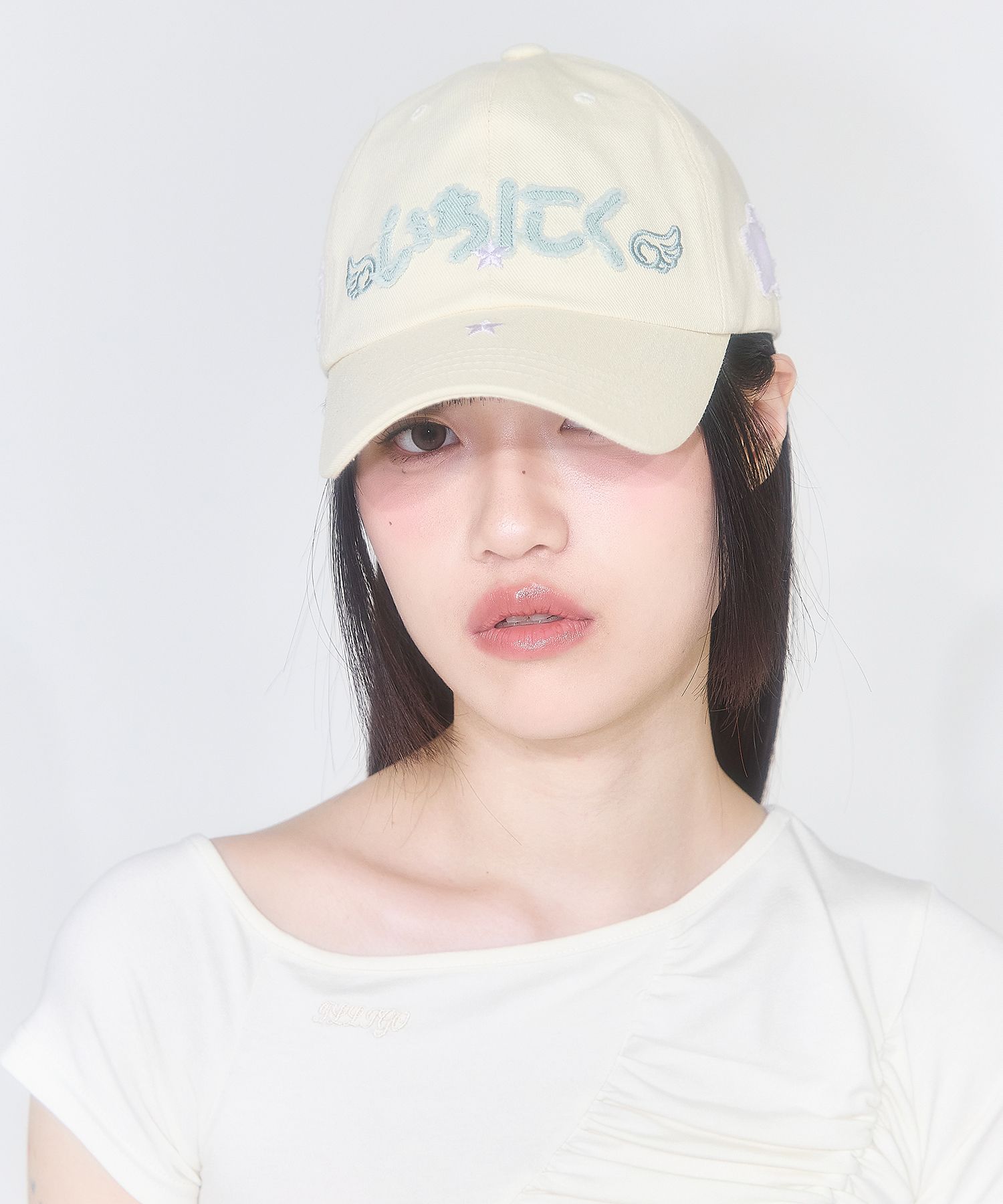韓国 人気 エンジェル[ILLIGO] ANGEL APPLIQUE BALL CAP ILLIGO] Angel Applique Ball Cap Yellow – SellerWork