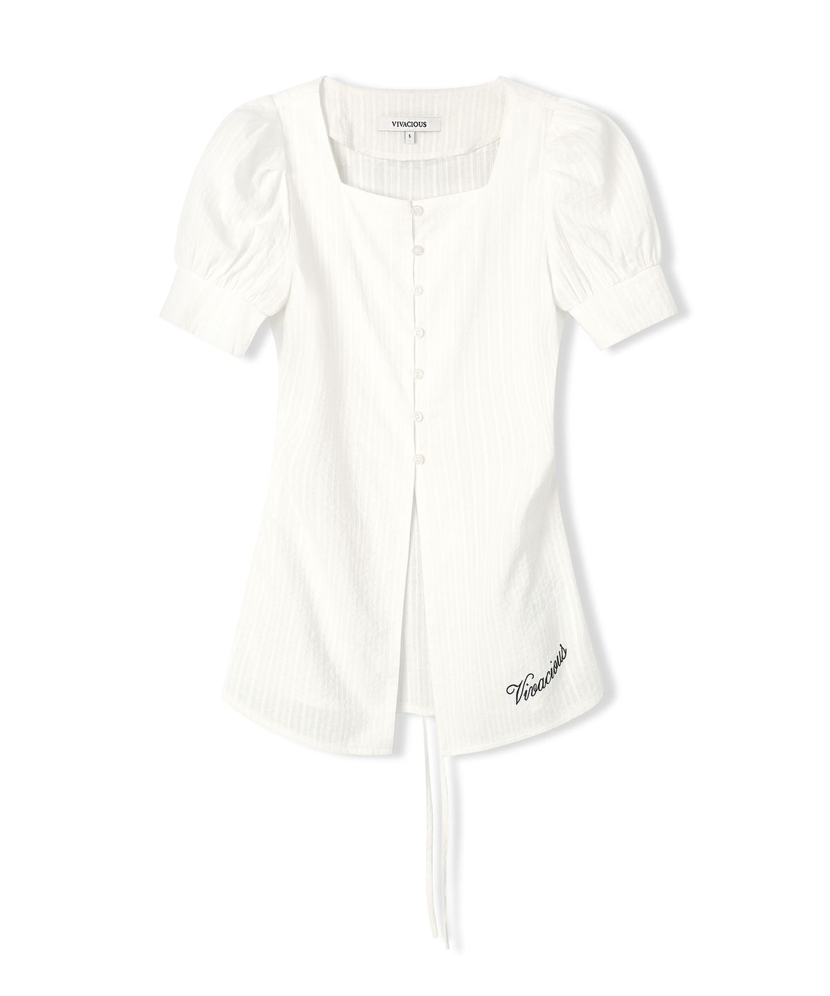비바셔스(VIVACIOUS) Jein Puff Long Blouse - 2COL