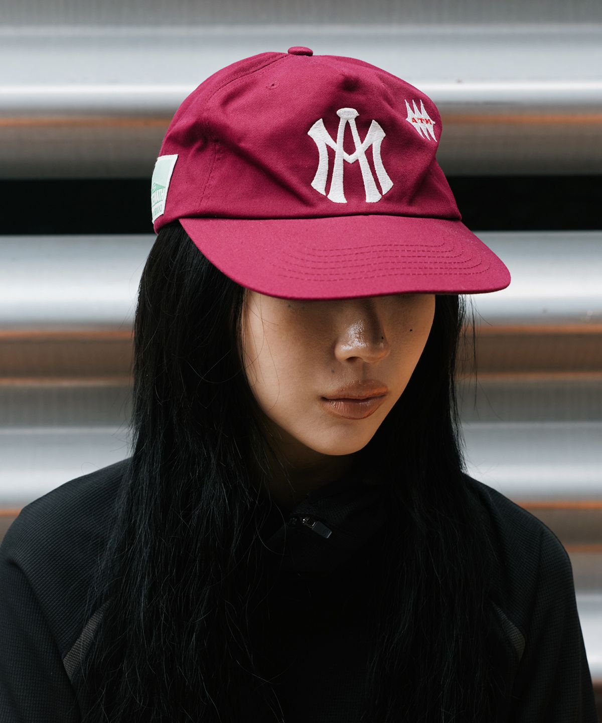애프터매스(AFTERMATH) ATM LOGO BALL CAP [BURGUNDY]
