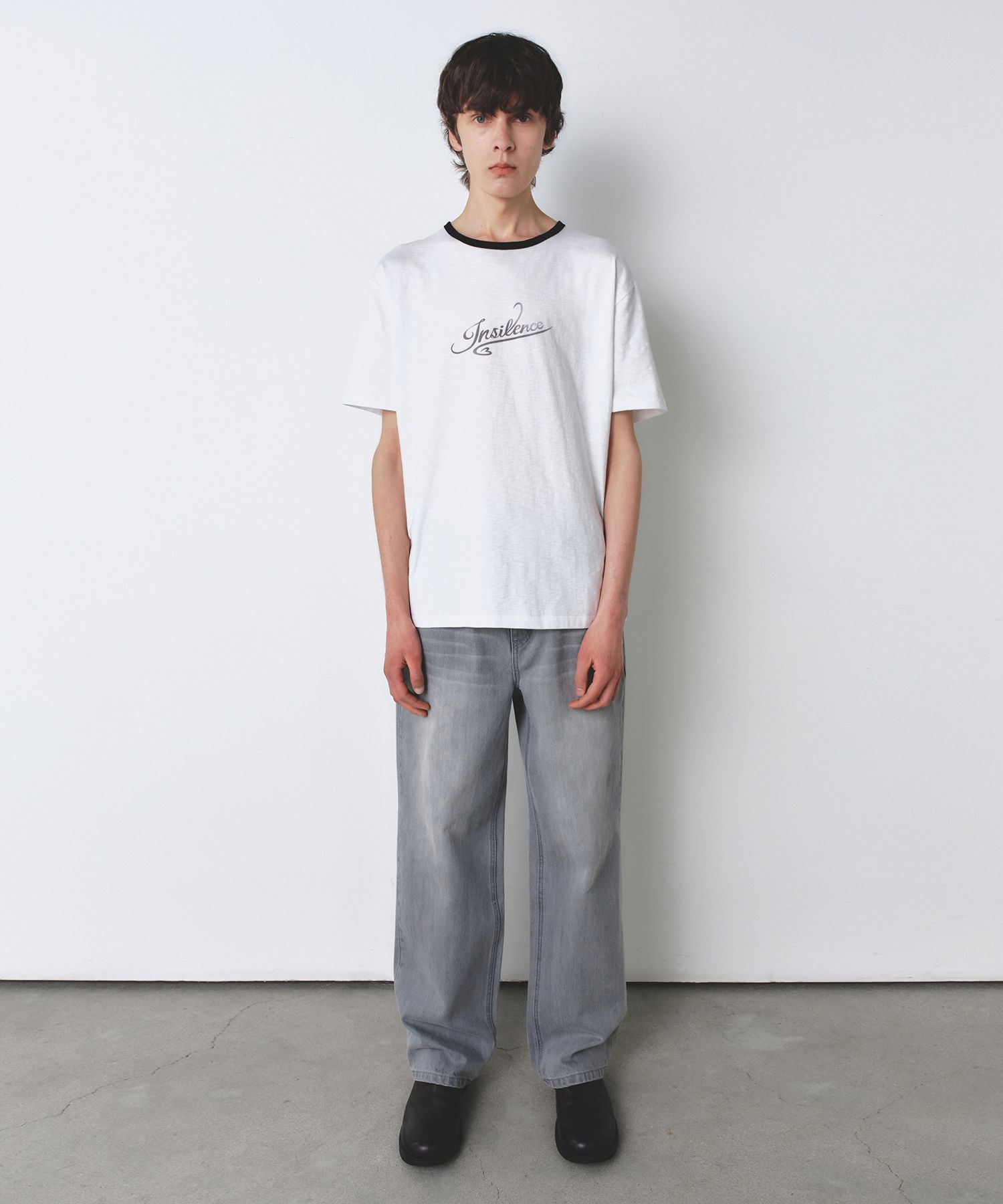 [INSILENCE] Ringer Logo T-Shirt /追跡付 MUSINSA | INSILENCE Ringer Logo T-Shirt MELANGE GREY