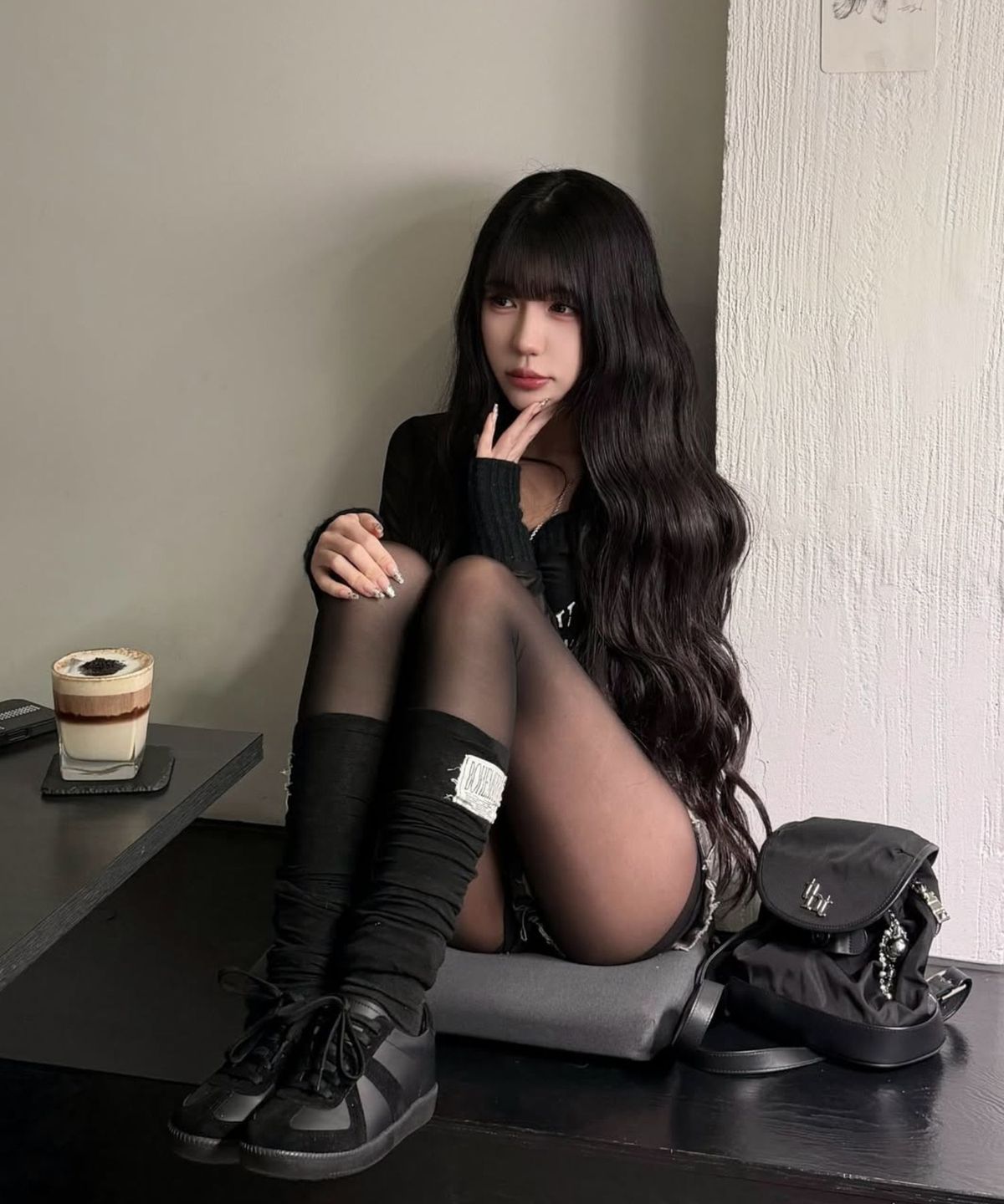 디퍼슈(DIFFERSHOE) 쿠바 스니커즈 7CM [블랙]