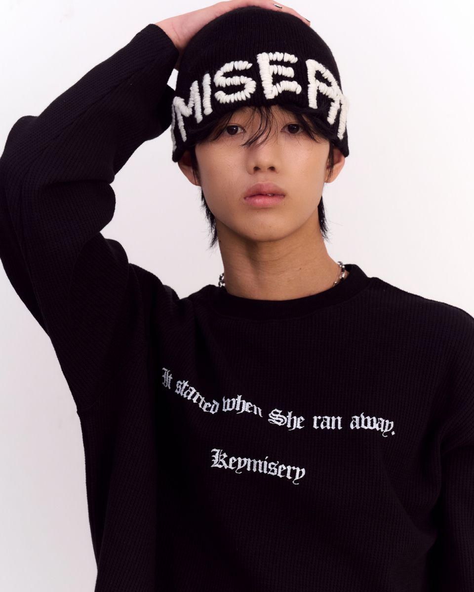MUSINSA公式 | KEYMISERY キミジャリ ハンドメイド ビーニー (ブラック)