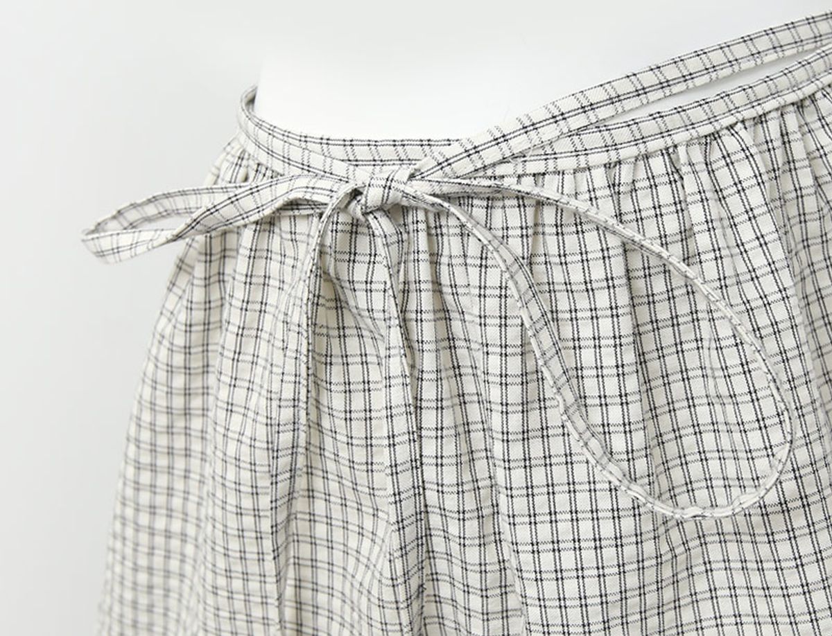 로우사이클(LOWCYCLE) 25 S/S 쁘띠 랩 스커트_체크