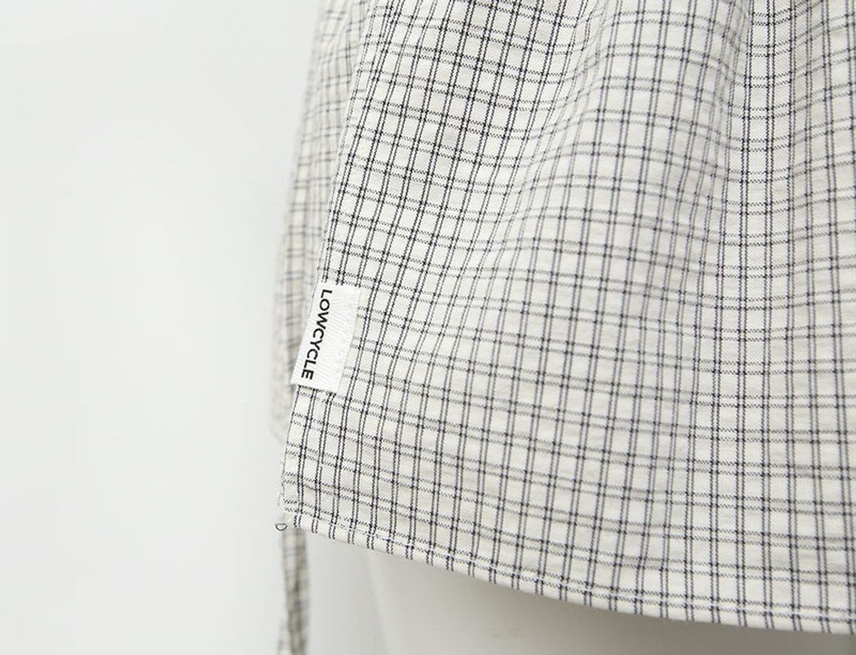 로우사이클(LOWCYCLE) 25 S/S 쁘띠 랩 스커트_체크