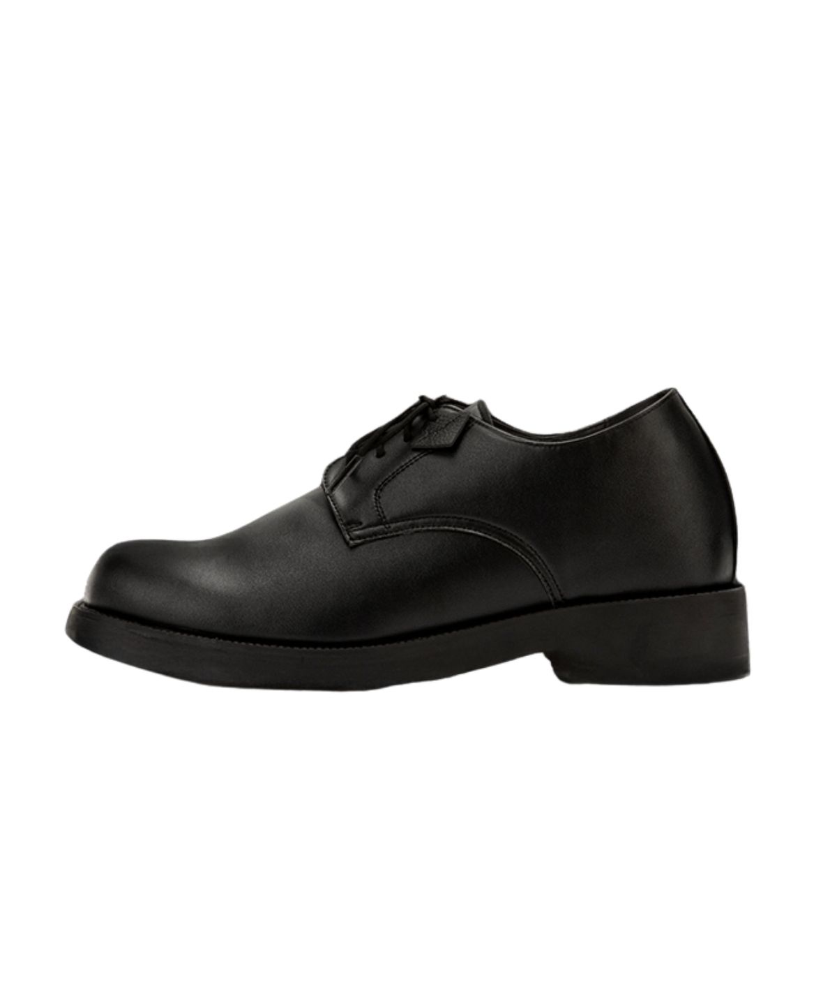 디퍼슈(DIFFERSHOE) 702 샤프 더비슈즈 7CM 매트 블랙 [무광]