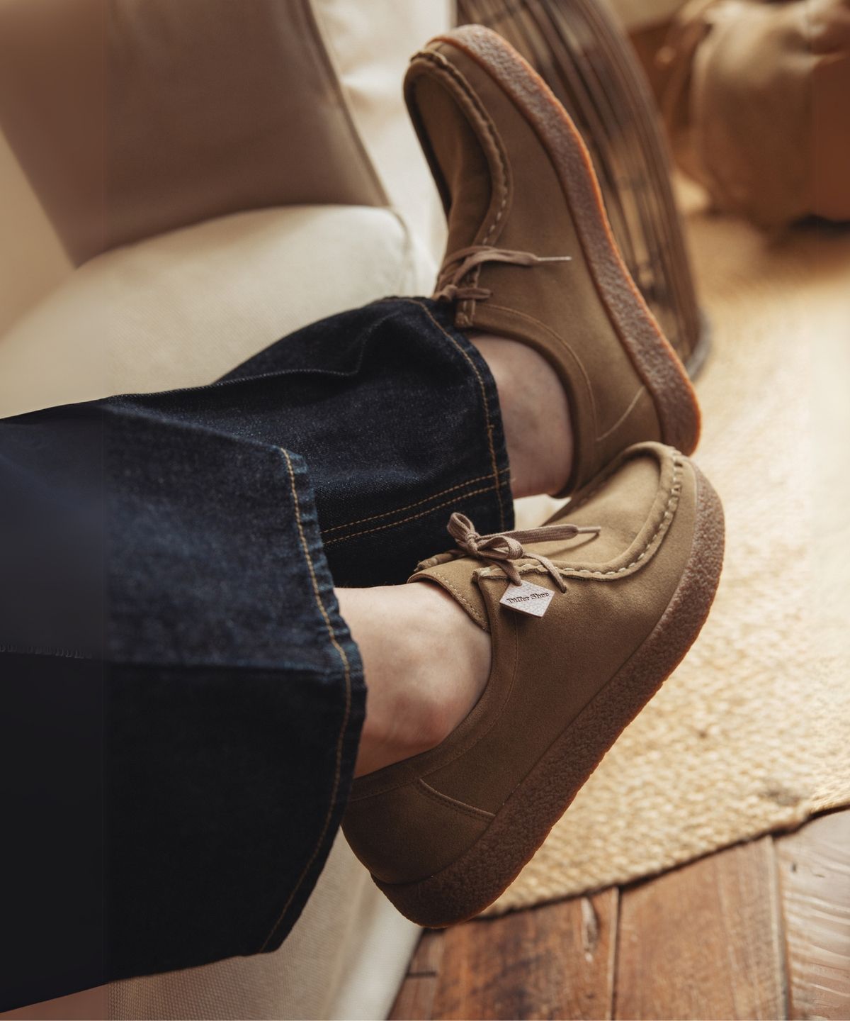 디퍼슈(DIFFERSHOE) 패치 왈라비 5.5CM 카키