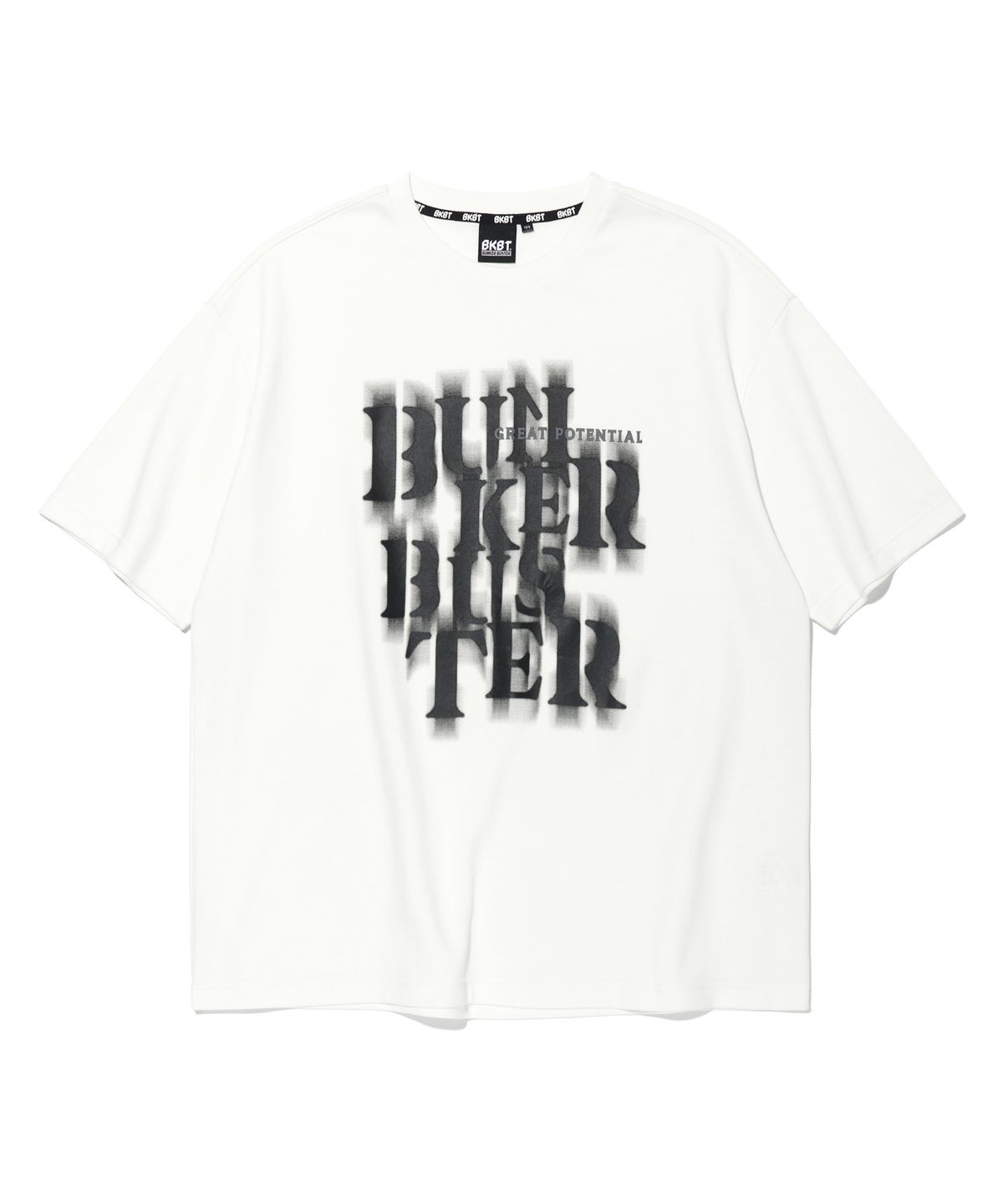 벙커버스터(BUNKERBUSTER) 쉐도우 로고 반팔티 OFF WHITE (MP2TU255-001)