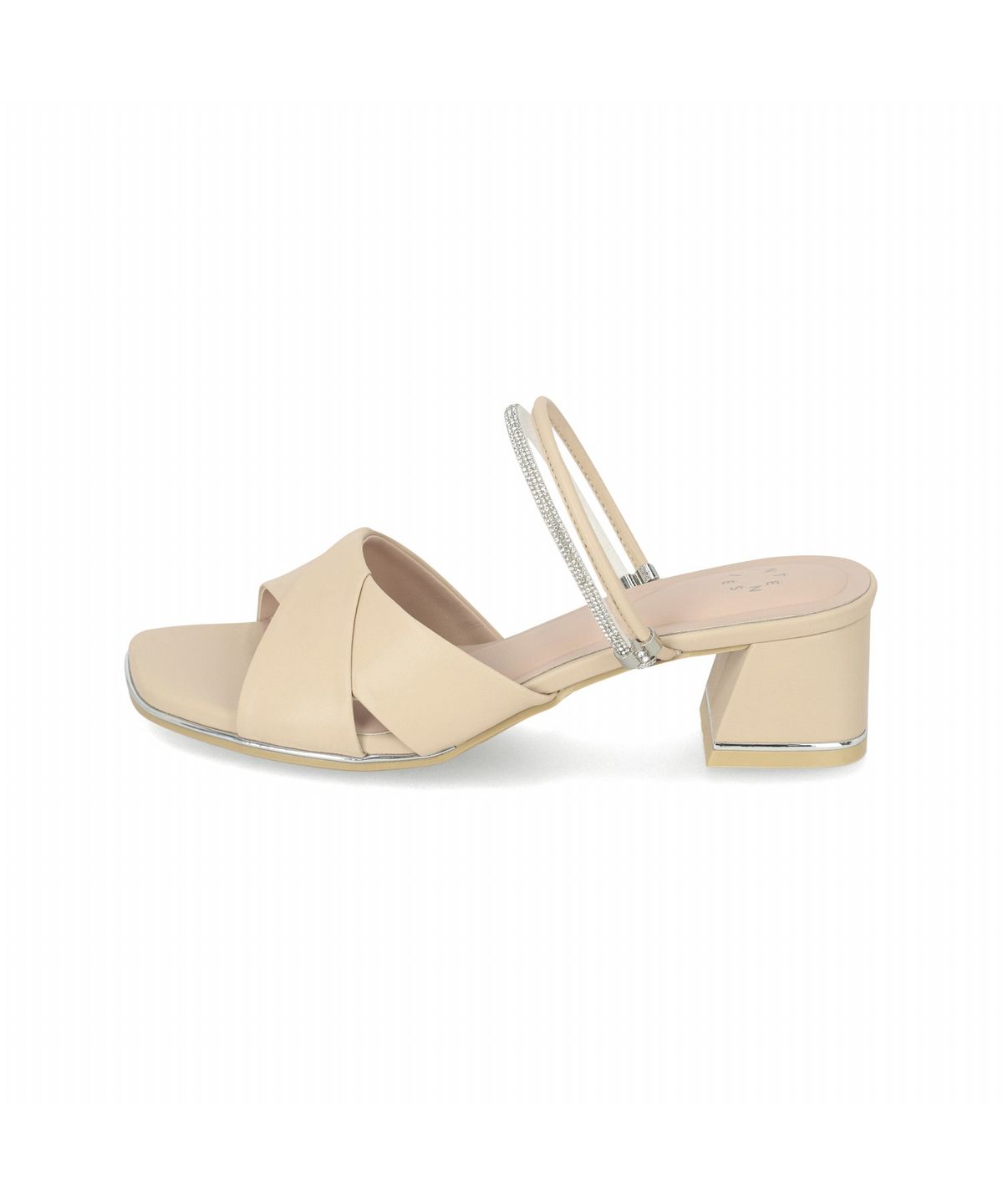엘칸토(ELCANTO) 인텐스 여성 엑스 스트랩 투웨이 미들힐 샌들 4.5cm LCWW55I526