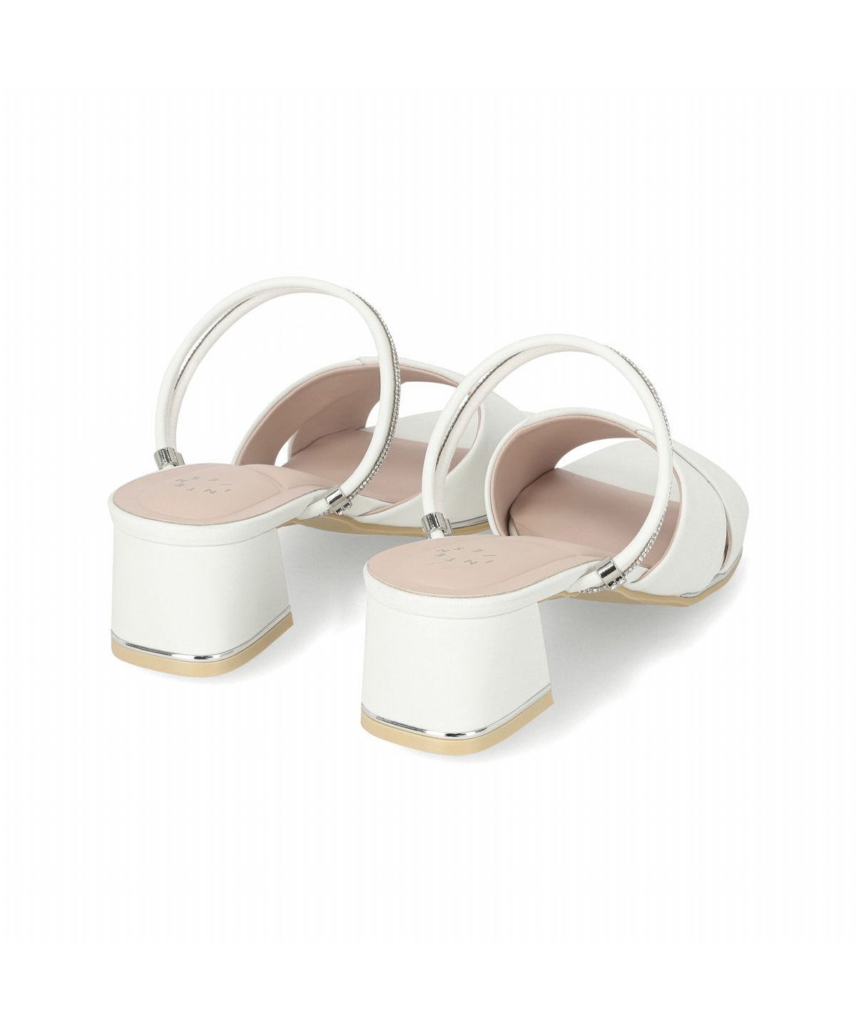 엘칸토(ELCANTO) 인텐스 여성 엑스 스트랩 투웨이 미들힐 샌들 4.5cm LCWW55I526