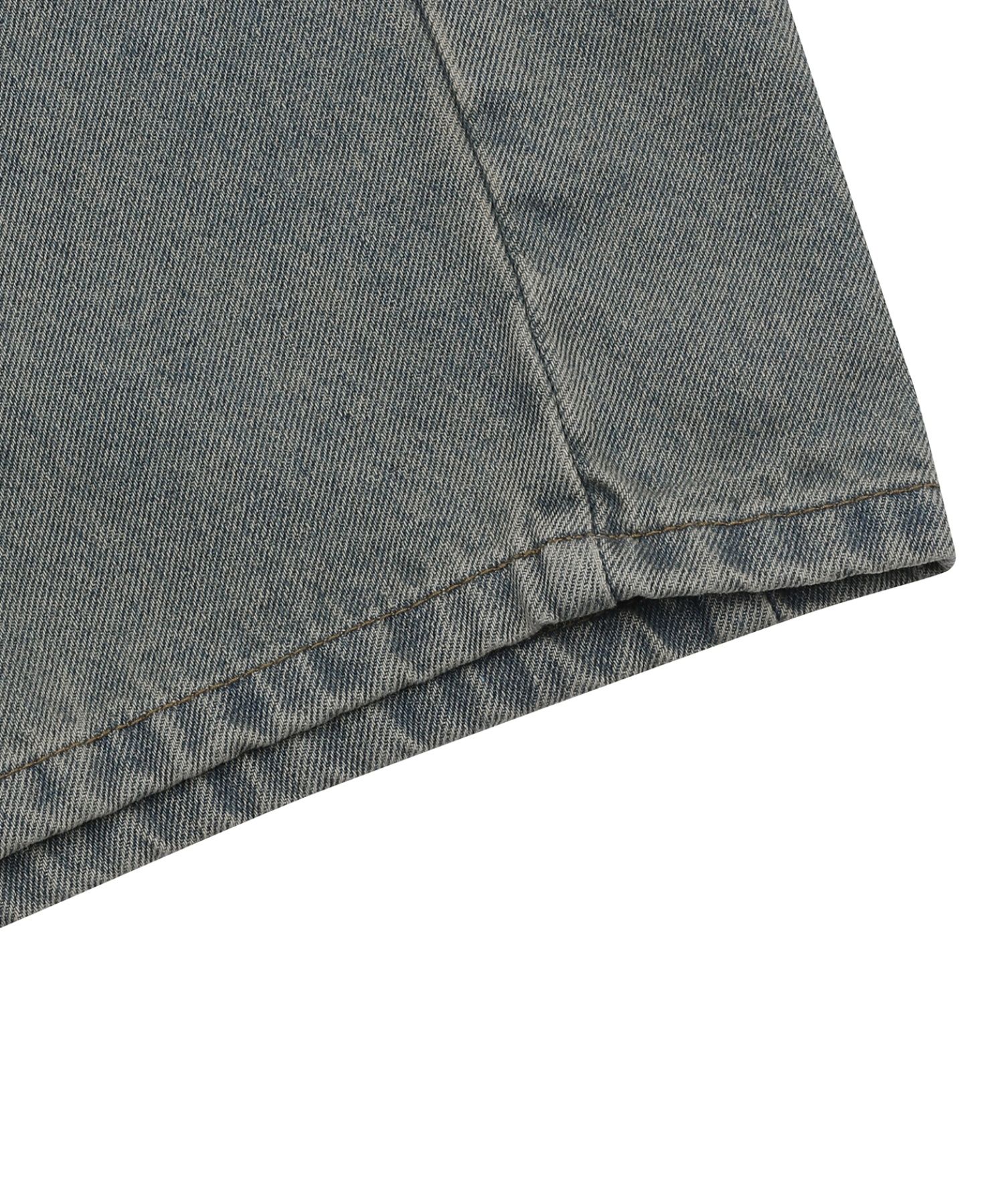 MUSINSA | MUCENT Penta Side Pintuck Denim Pants Unisex (3