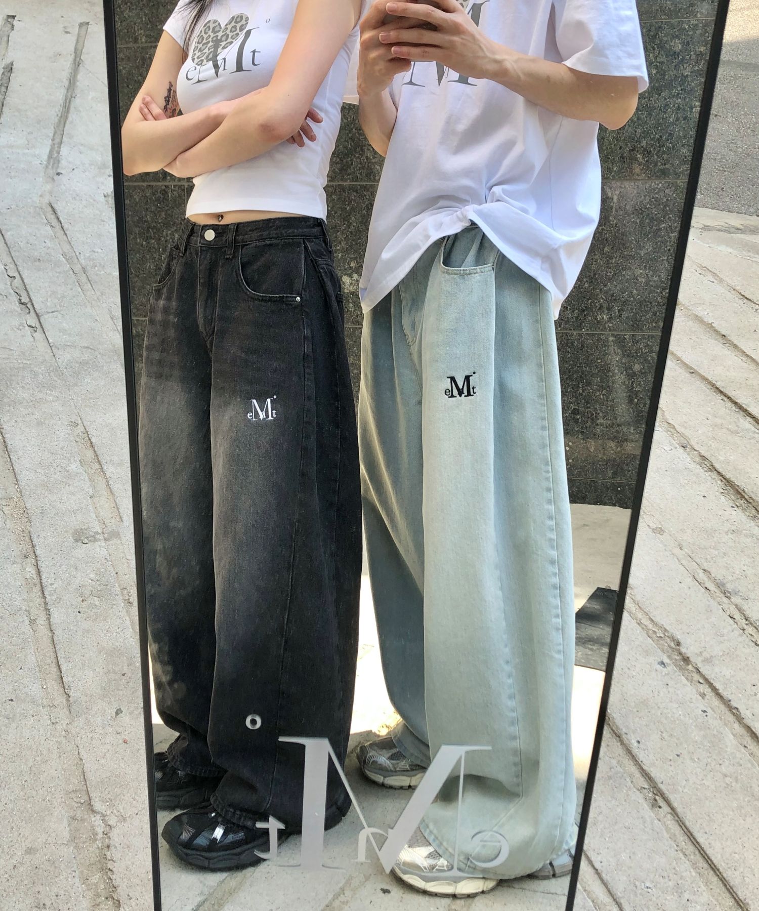 【MUCENT】25ss PENTA SIDE PINTUCK DENIM PANTS MUSINSA | MUCENT Penta Side Pintuck Denim Pants Unisex (3