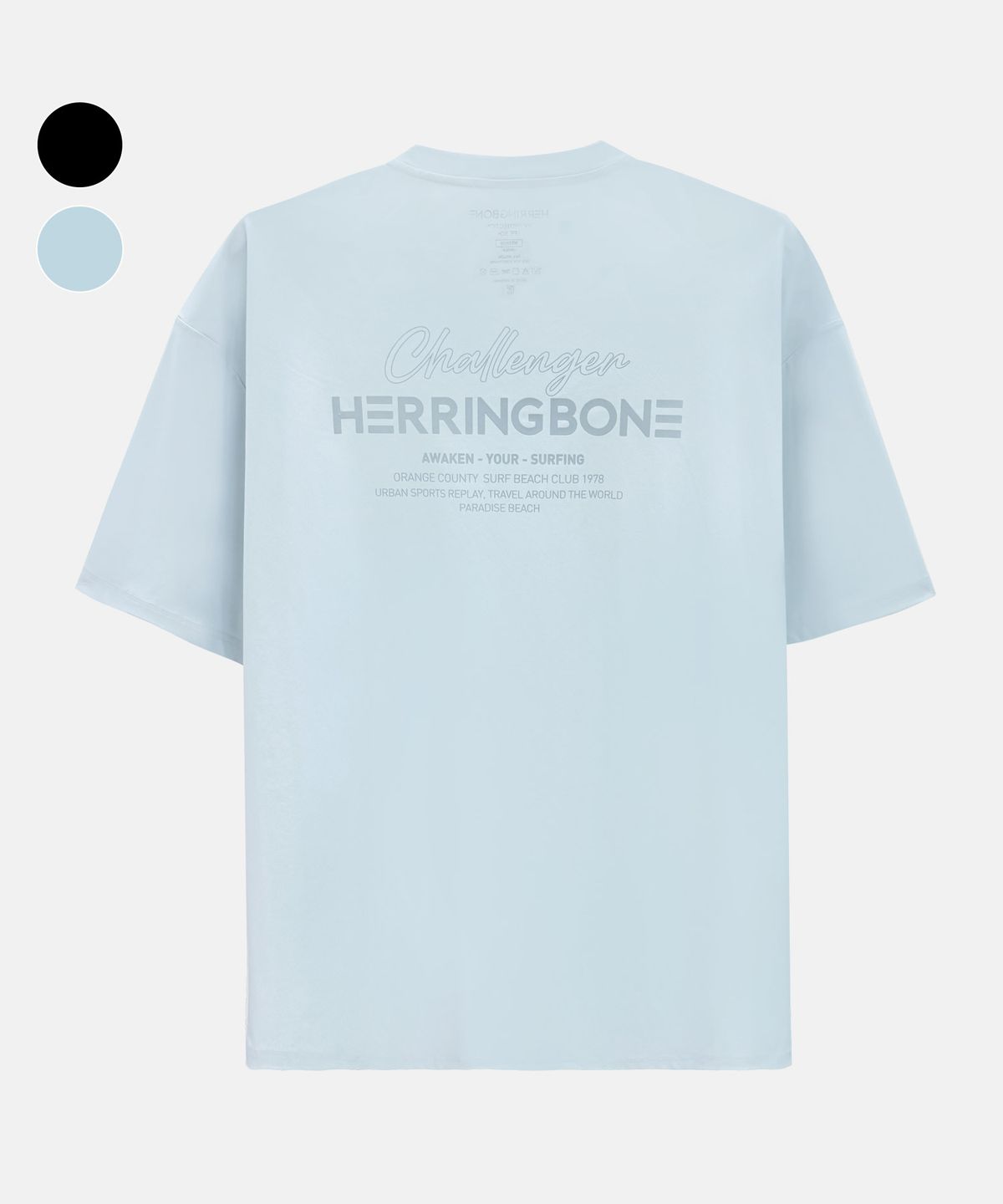 헤링본(HERRINGBONE) 남자 루즈핏 반팔 래쉬가드 비치웨어 상의 / RG346M