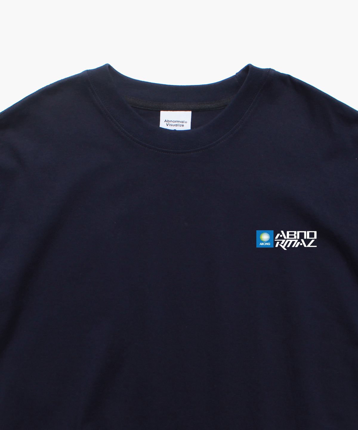앱놀머씽(ABNORMALTHING) SC 스퀘어 미니 티셔츠 네이비 (SC SQUARE MINI T-SHIRT NAVY)