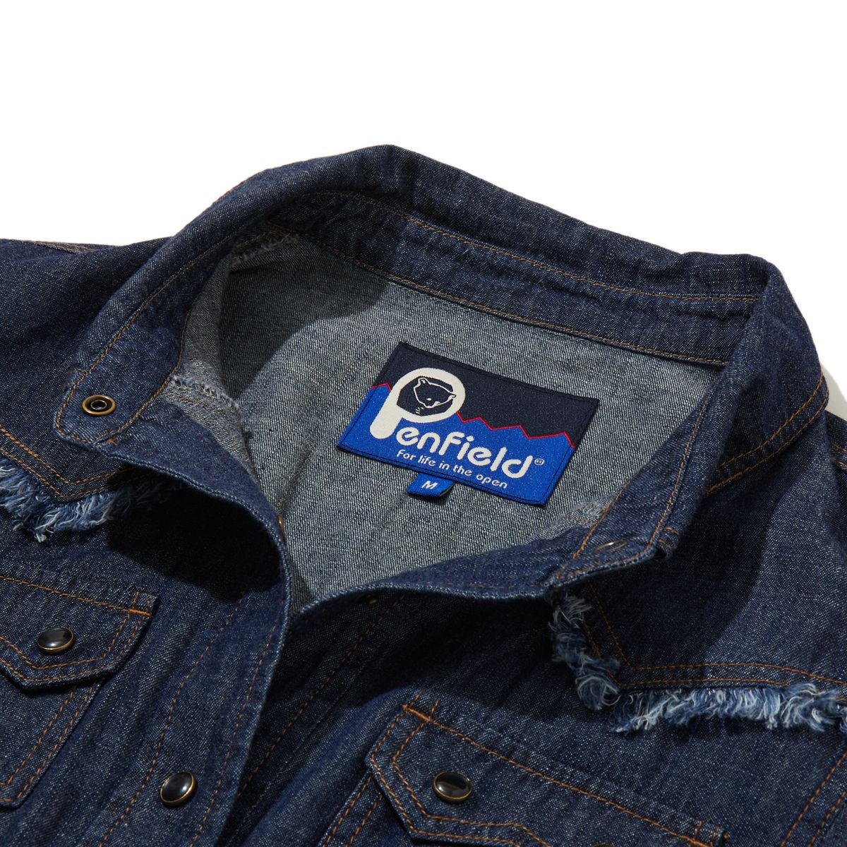 펜필드(PENFIELD) 웨스턴 데님 롱 드레스 인디고_FR2WS31F