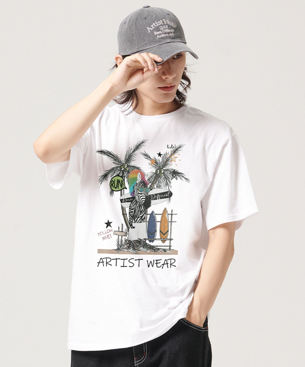 아티스트웨어(ARTISTWEAR) [ATW] 지브라서퍼 반팔티