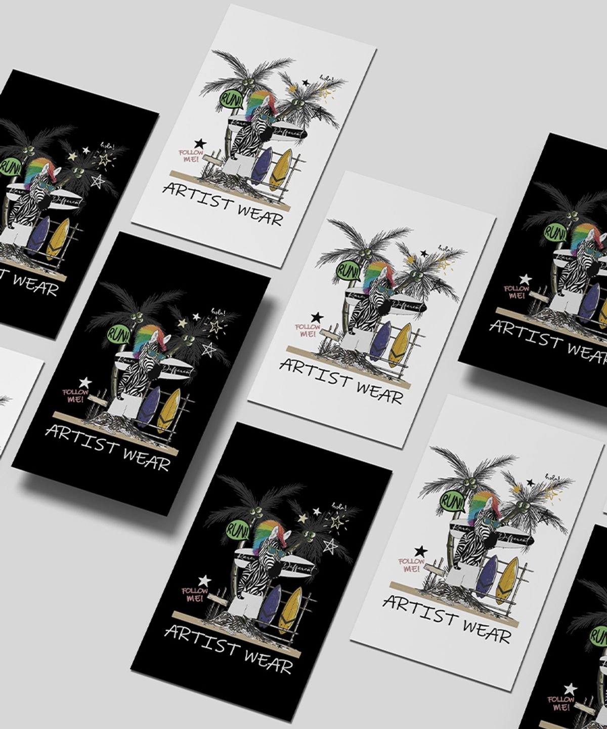 아티스트웨어(ARTISTWEAR) [ATW] 지브라서퍼 반팔티