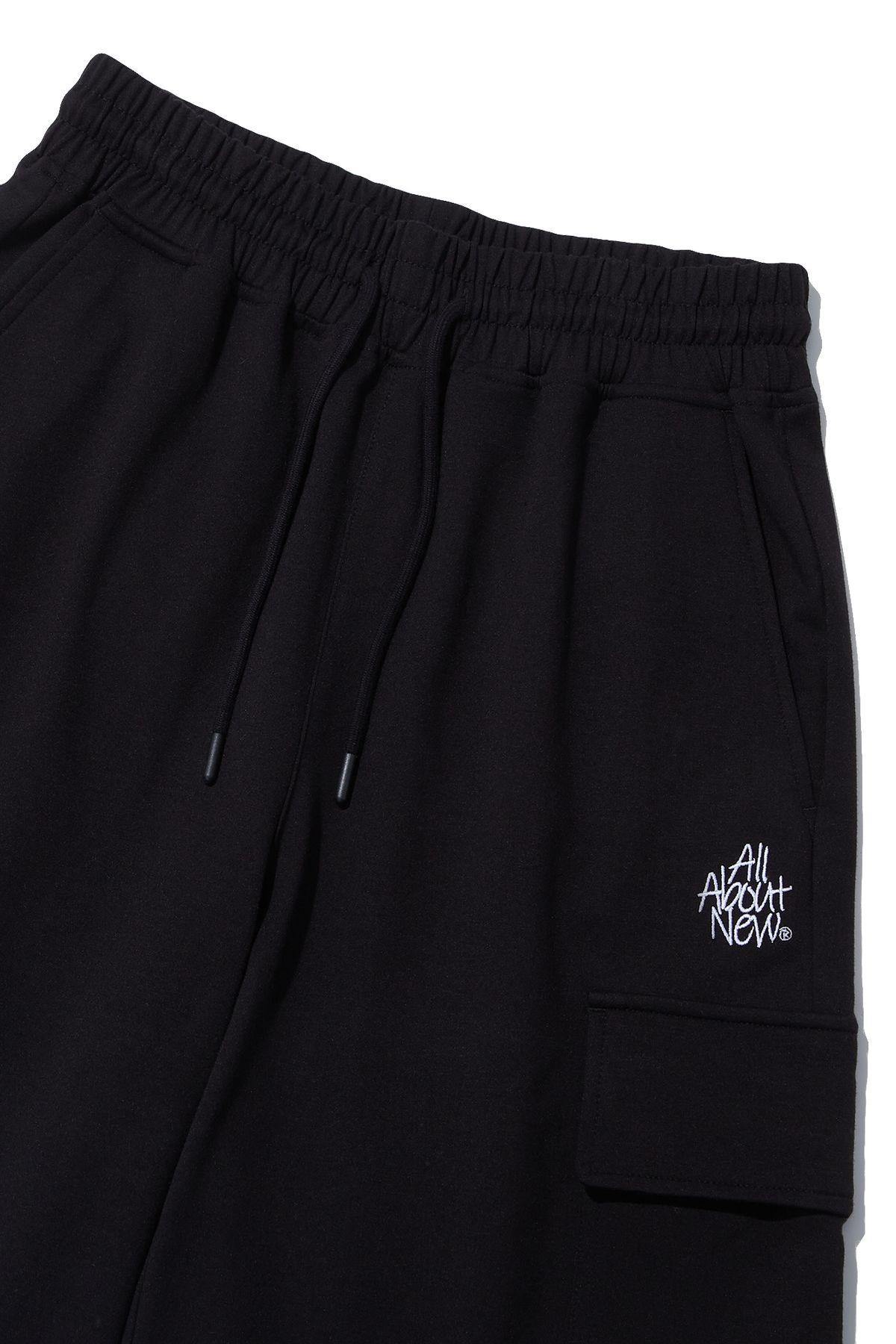올어바웃뉴(ALL ABOUT NEW) 6부 건빵 반바지 블랙 ANZ2RM13ABK