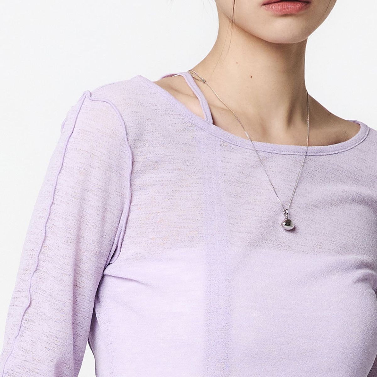 오프로드(OFFROAD) 여성 보트넥 이너 티셔츠 (인디 퍼플)_5L46612