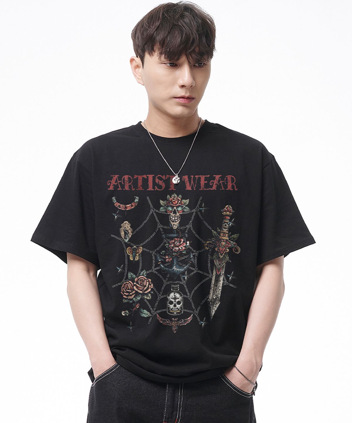 아티스트웨어(ARTISTWEAR) [ATW] 빈티지스쿨 반팔티
