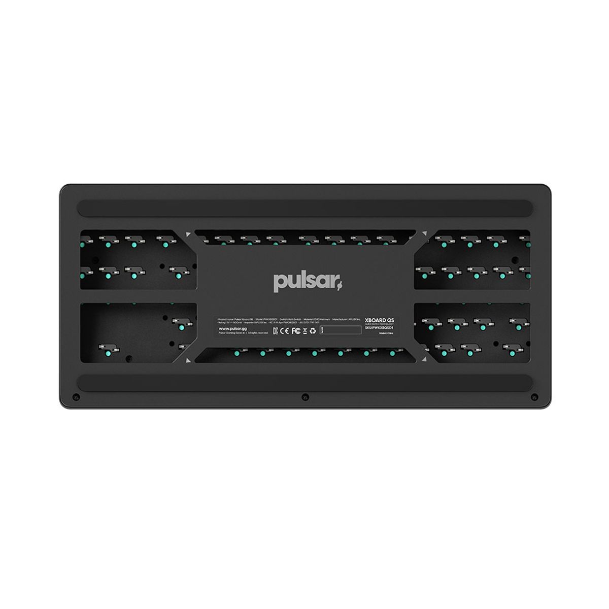 펄사(PULSAR) XBOARD QS 기계식 게이밍 키보드 유선 블랙색상 카일 박스 아이스 민트 V2 리니어 스위치 알루미늄 바디 (PWKXBQS01)