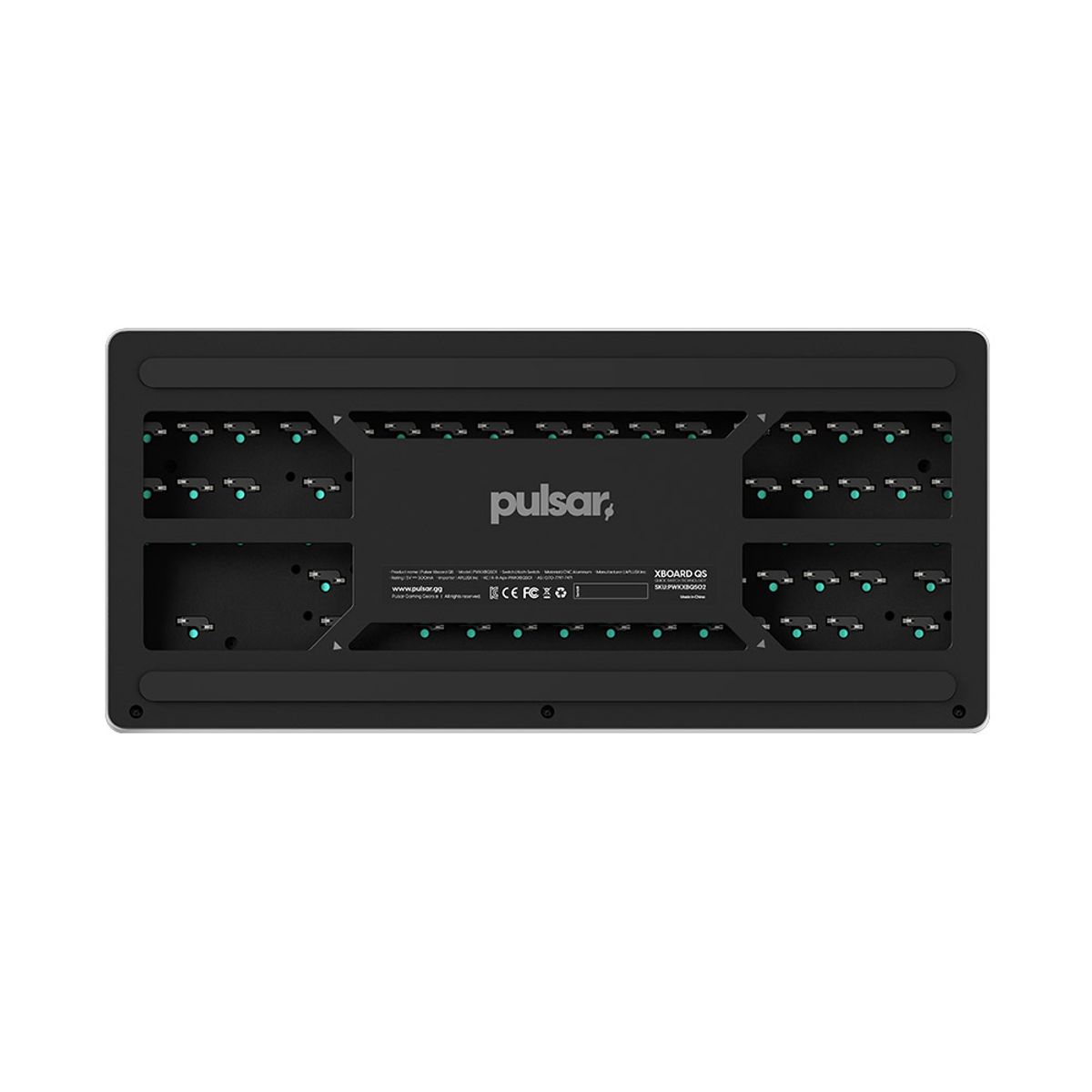 펄사(PULSAR) XBOARD QS 기계식 게이밍 키보드 유선 화이트색상 카일 박스 아이스 민트 V2 리니어 스위치 알루미늄 바디 (PWKXBQS02)