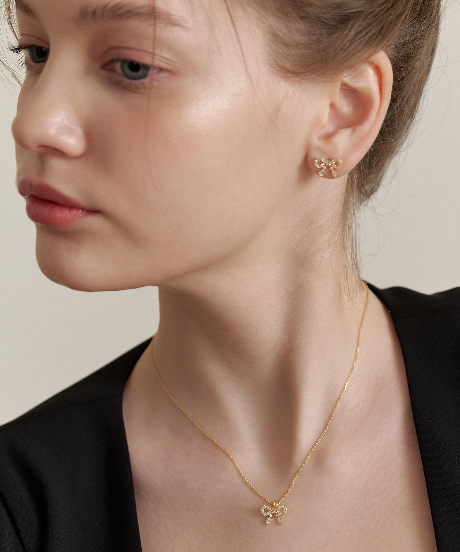 イヤリング TATIANA Silver 925 Cross Ribbon Earrings EC3095 MUSINSA | TATIANA (Silver 925) Cubic Ring Ribbon Earrings