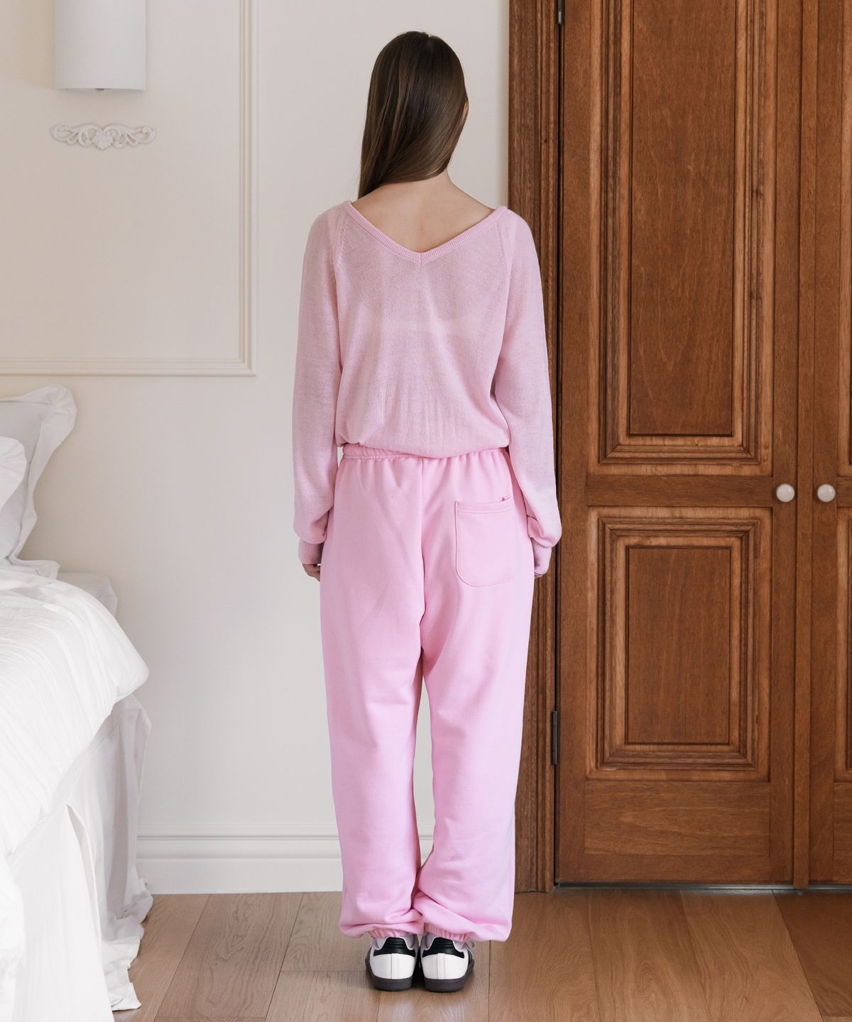 인지액티브(INJIACTIVE) Small Logo Jogger Pants 핑크