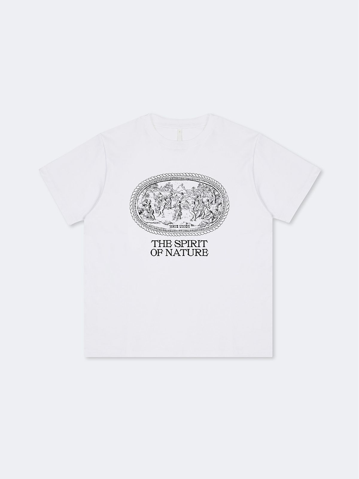 웨이브유니온(WAVE UNION) Nymphs T-shirt white black